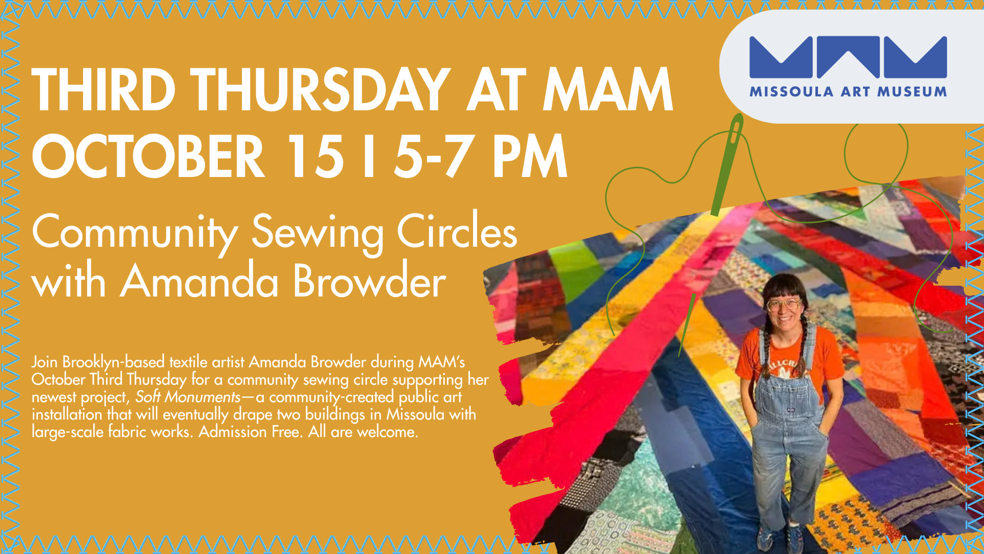 Third Thursday: Sewing Circle with Amanda Browder 