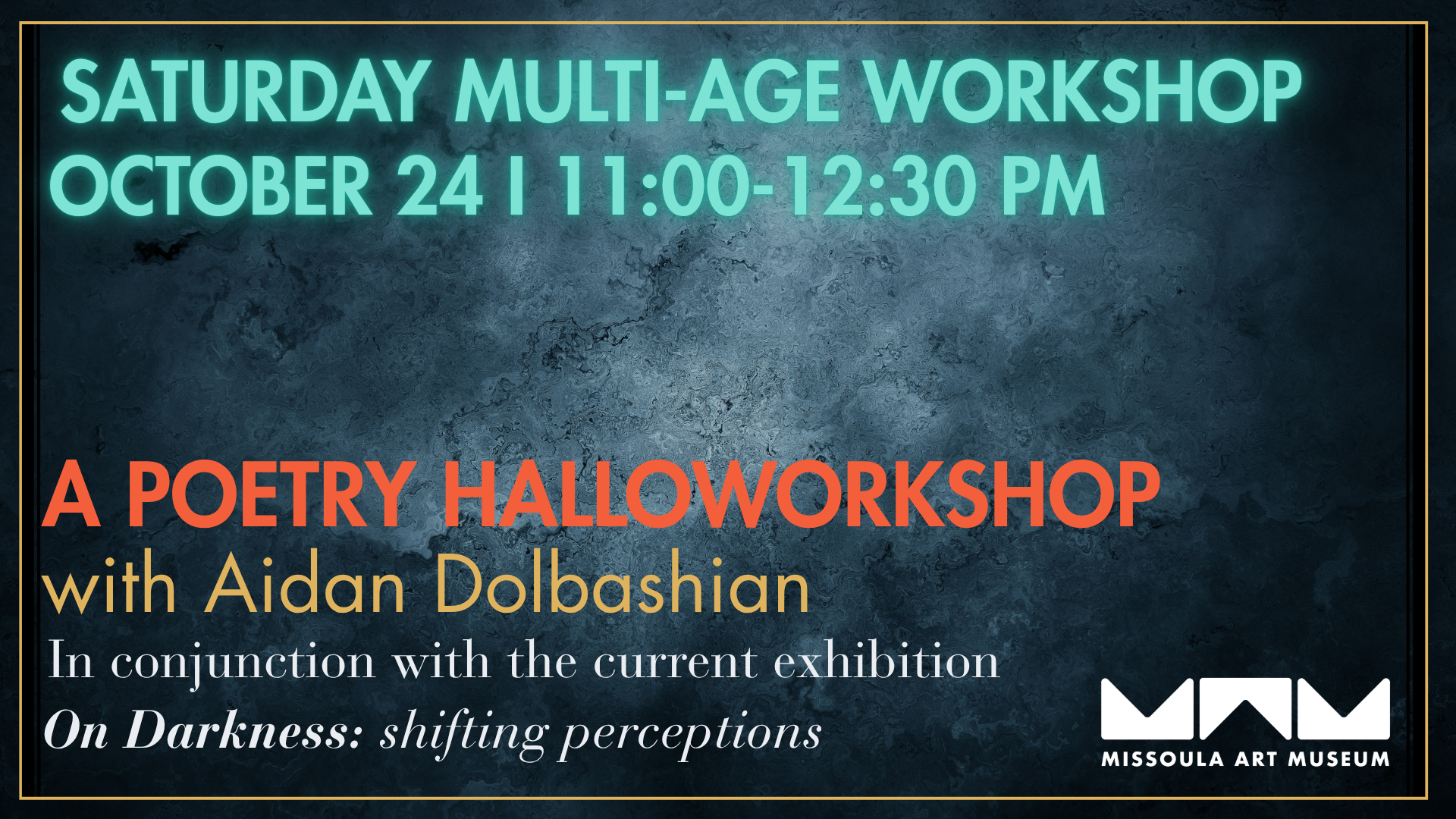 Multi-Age Workshop: A Poetry Halloworkshop