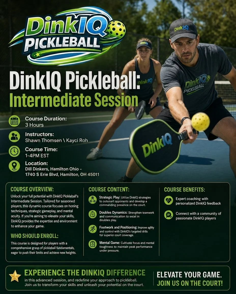 DinkIQ Intermediate Course - May 9th, 2026