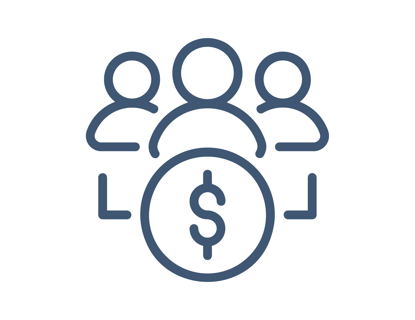 people working together on  financing or investment