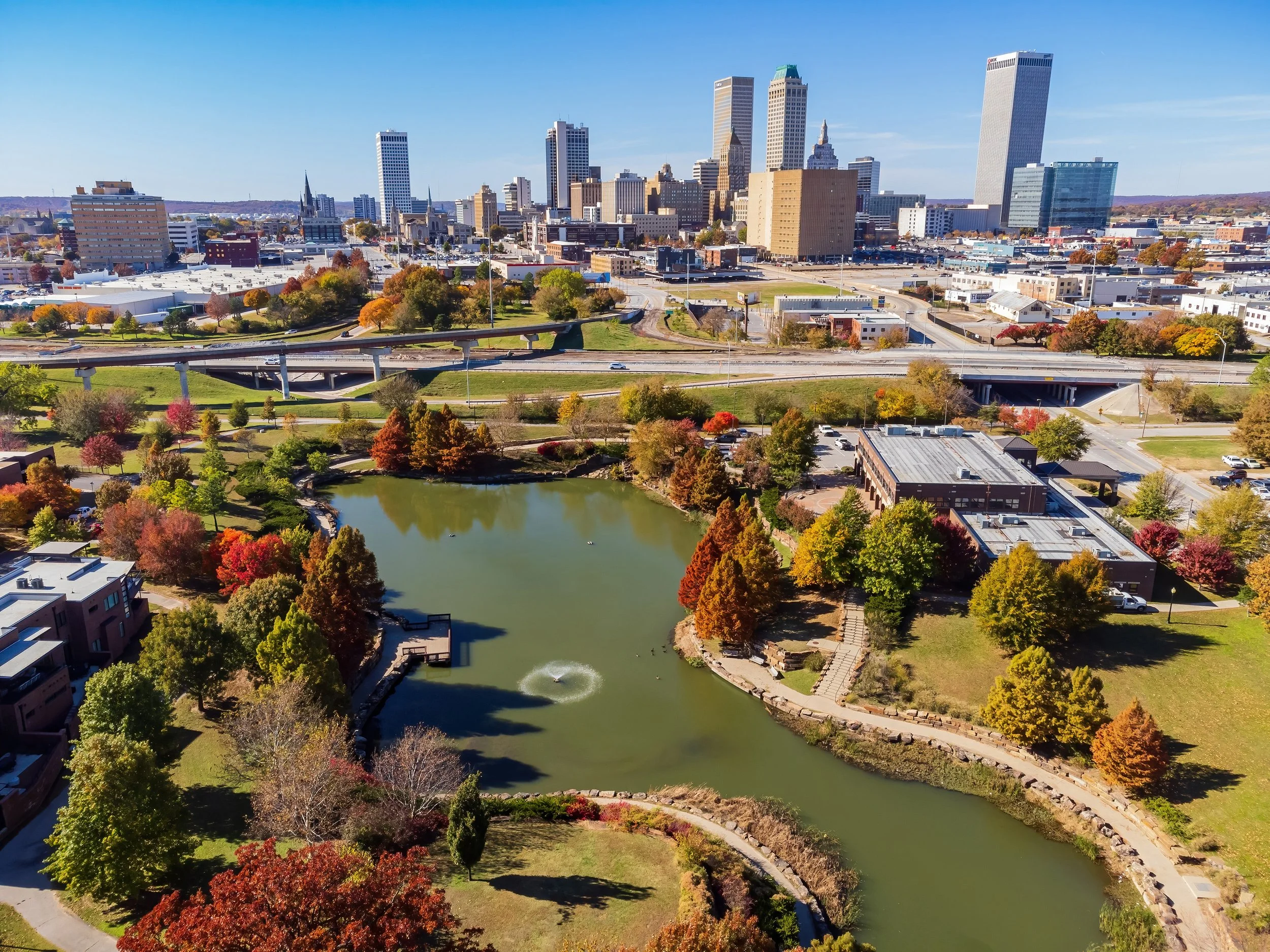 Downtown Tulsa skyline representing the local real estate market