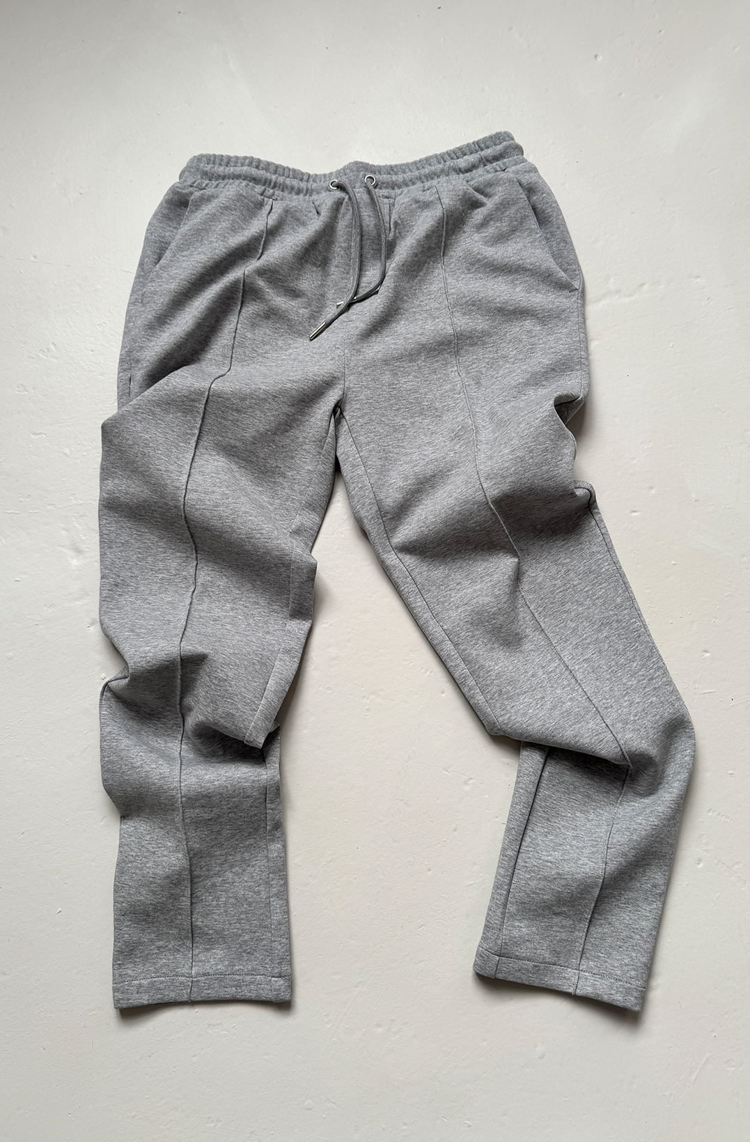 Foundations - Cotton Rich Pintuck Trousers - Grey Marl