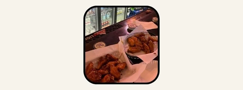 Crispy chicken wings with blue cheese at Short Street Patio Bar in Lockport NY