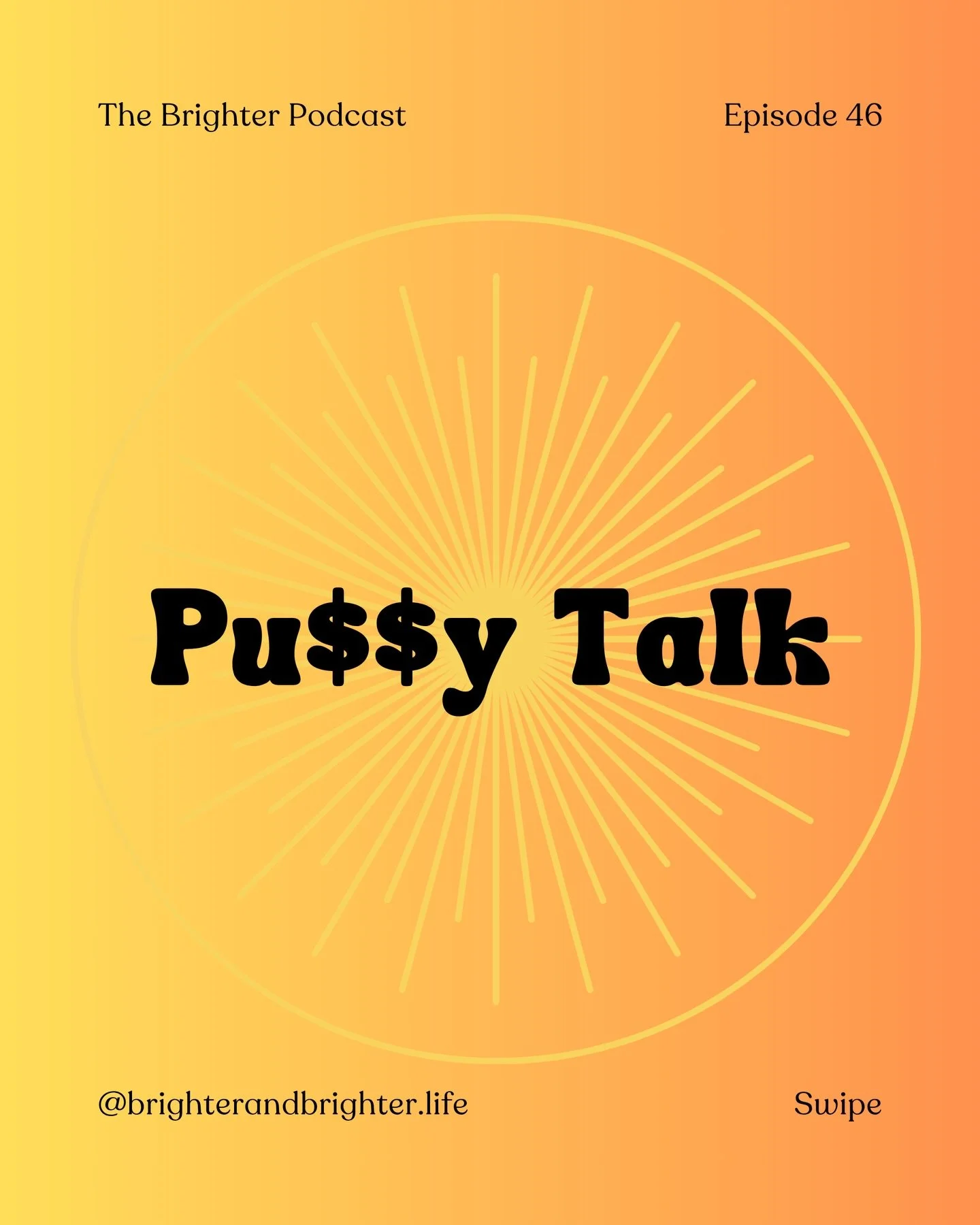 Pussy talk. 👀🖤🩷

Oops! Did we say that out loud?

In this upcoming episode we tackle conversations about shame, empowerment, embodiment, and what happens when women reconnect to their own bodies.

Episode 46 drops Wednesday, May 20. Don&rsquo;t mi