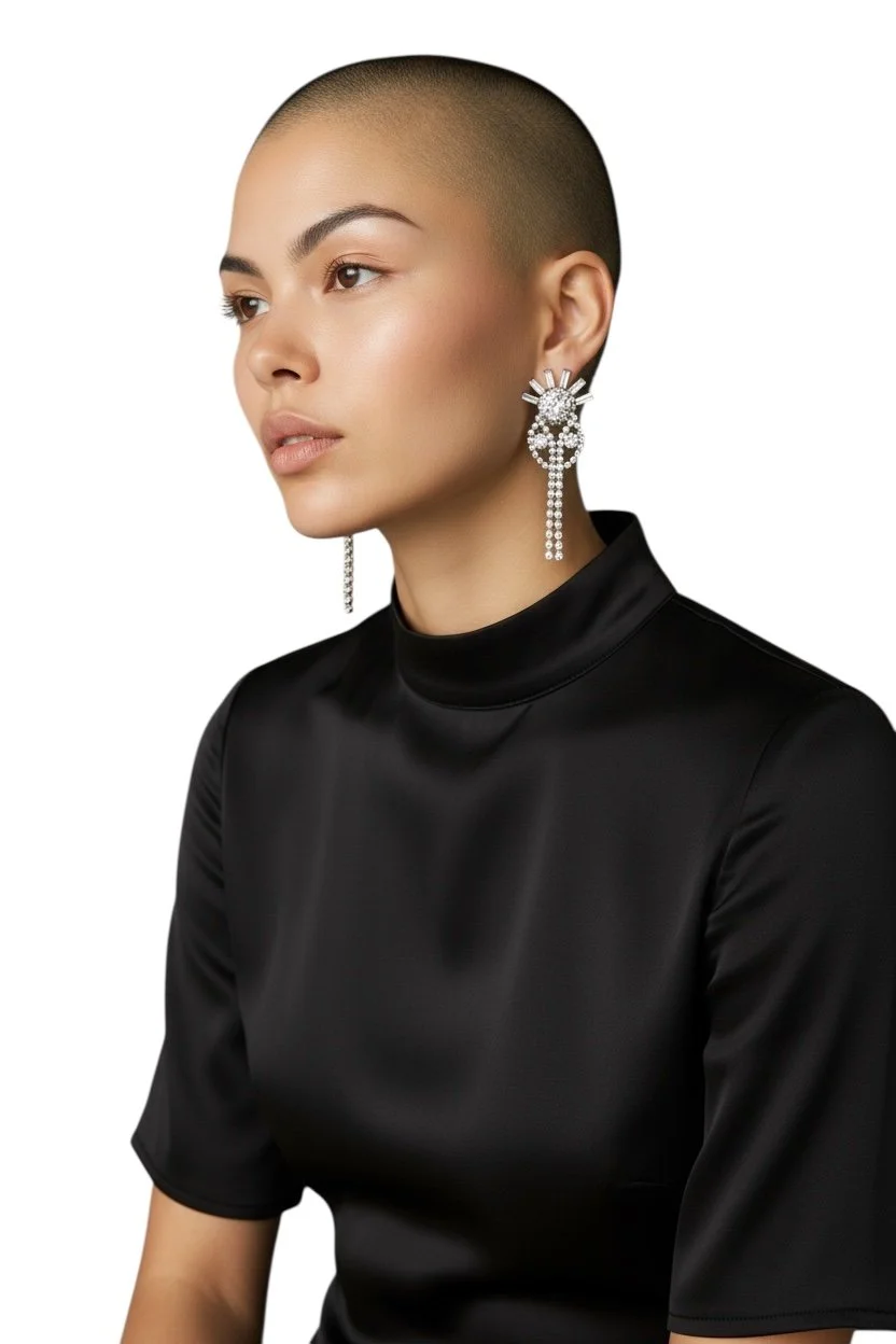 Vintage Art Deco Rhinestone Dangle Earrings