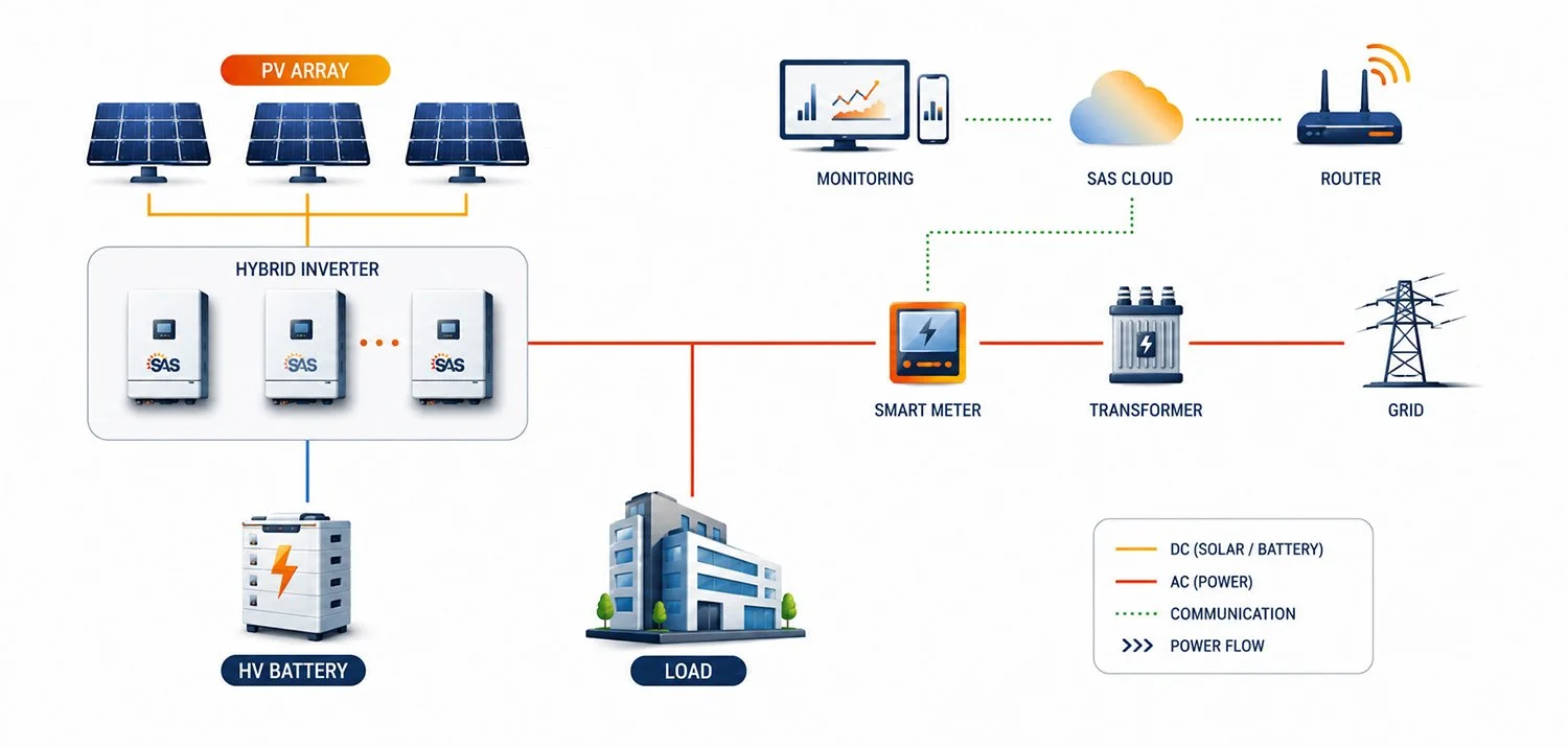 Commercial Energy Storage Solution Diagram