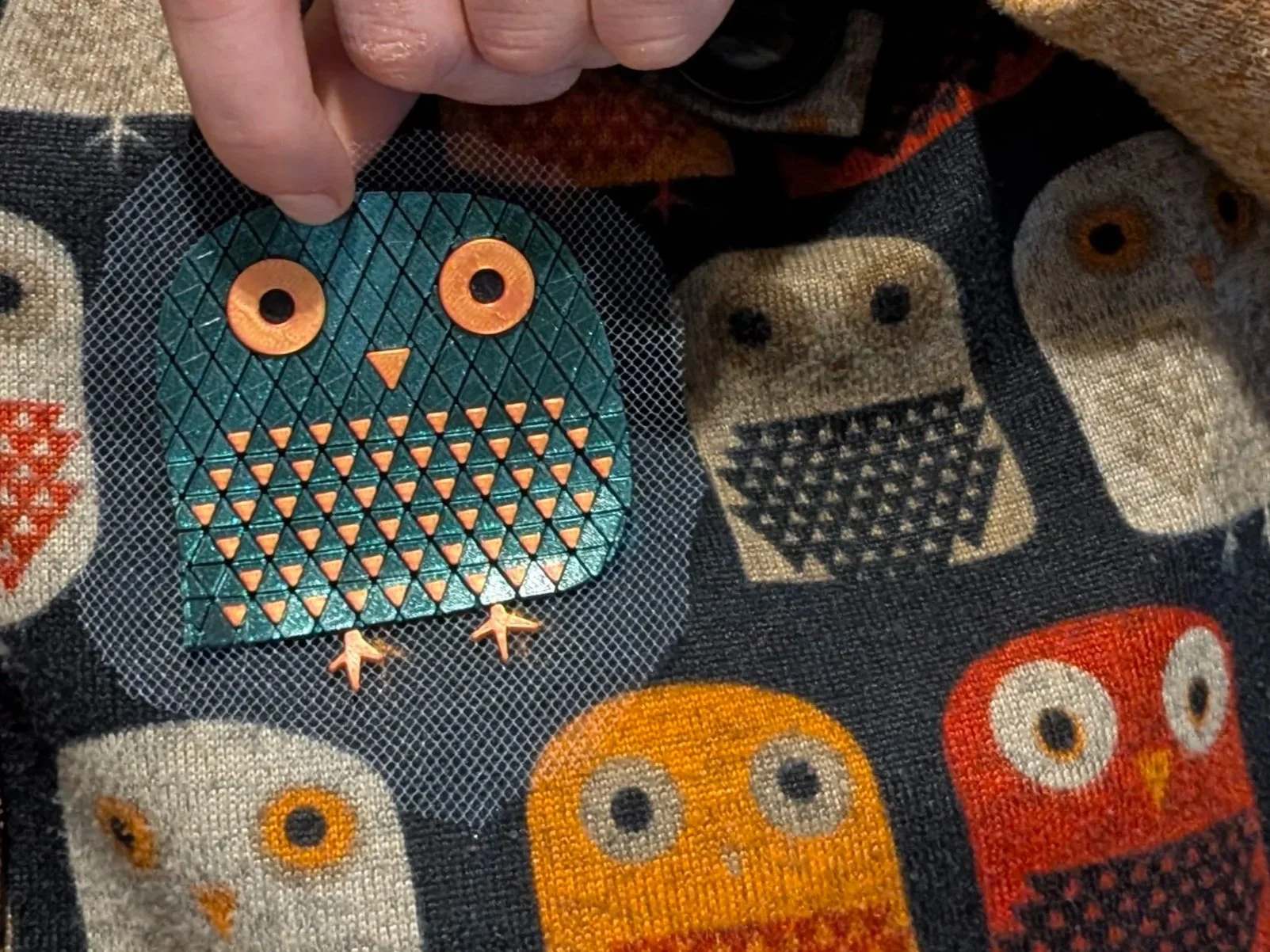 Fabric inbued owl