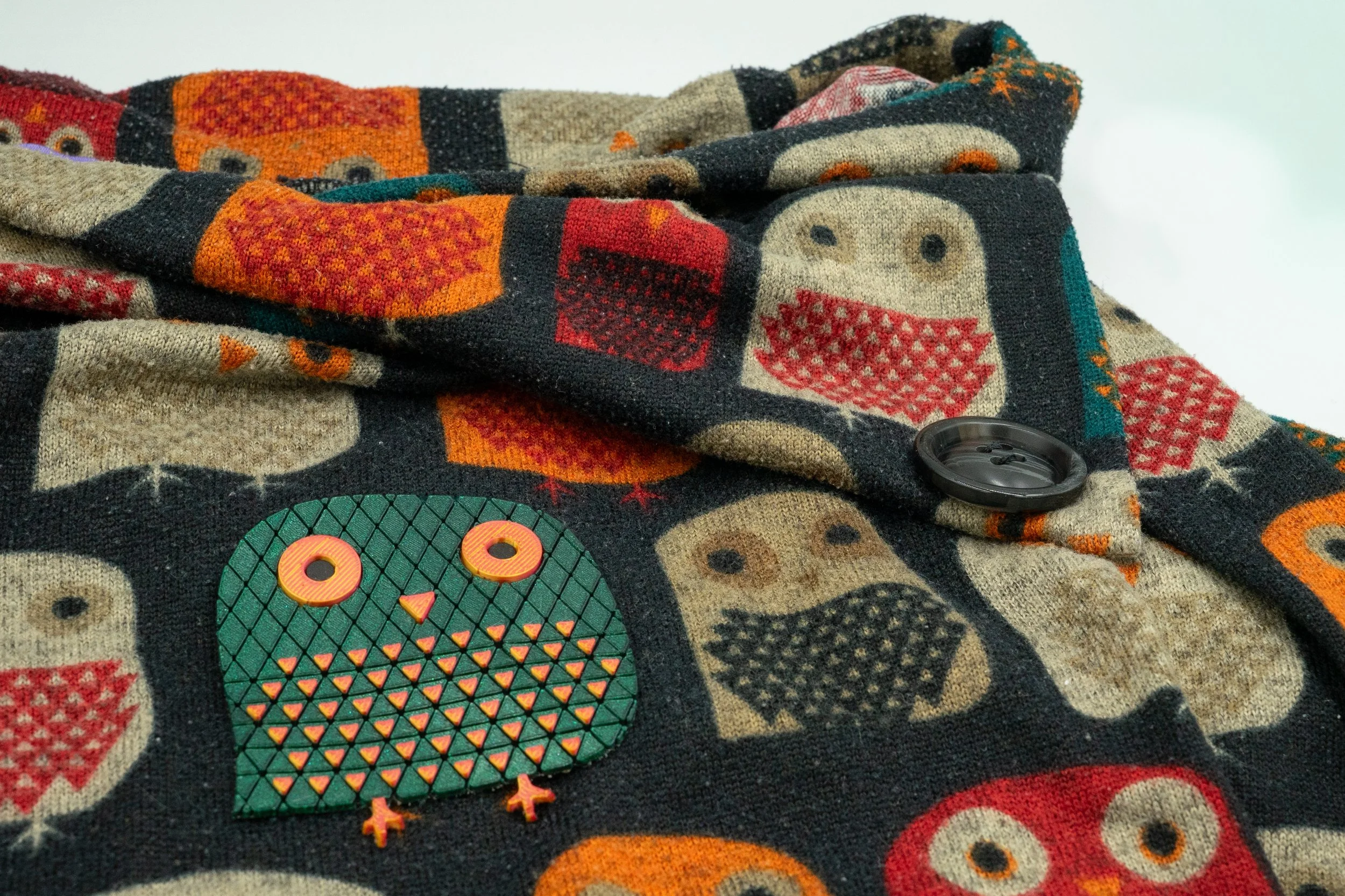 Fabric imbued owl