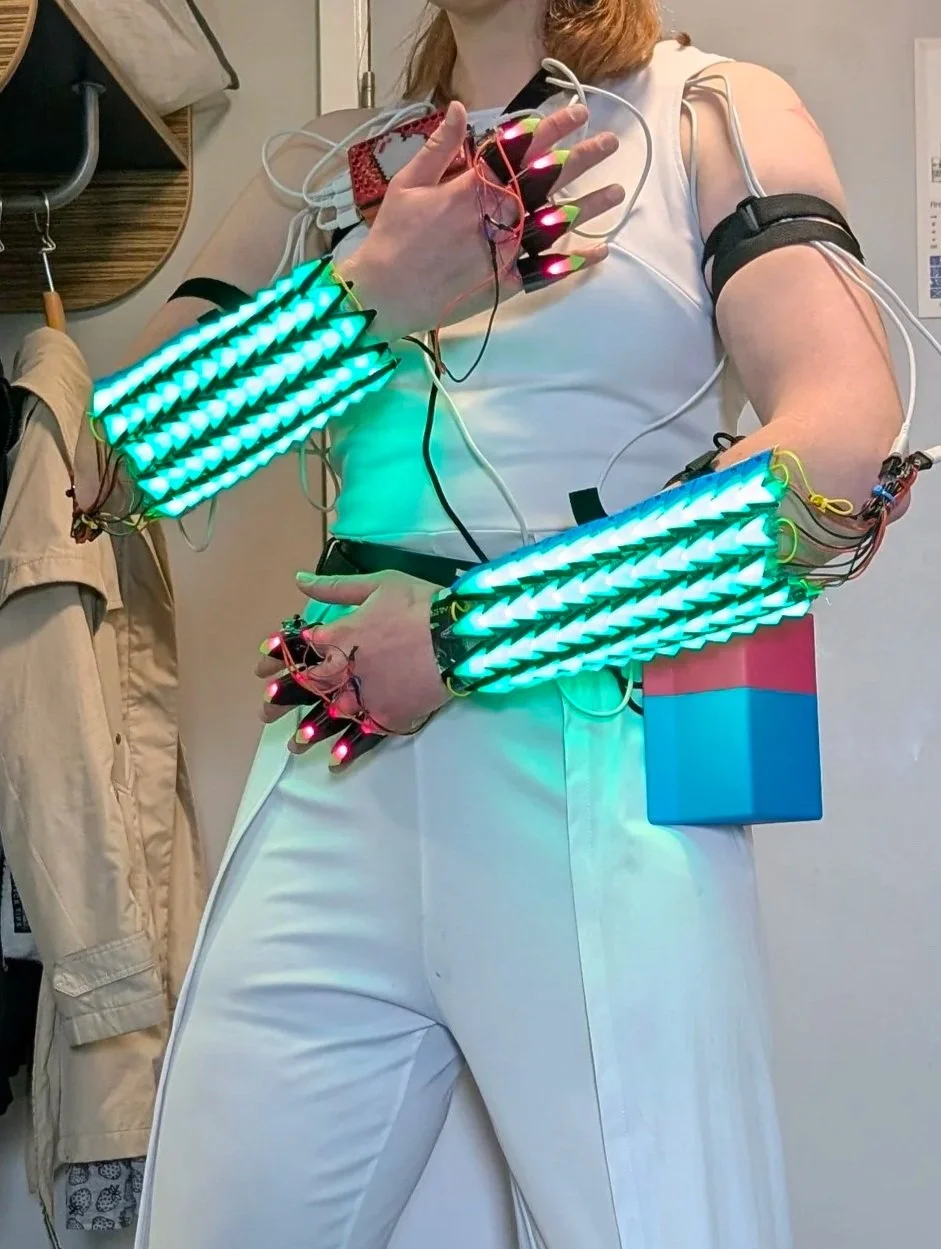 Electronic LED dance outfit