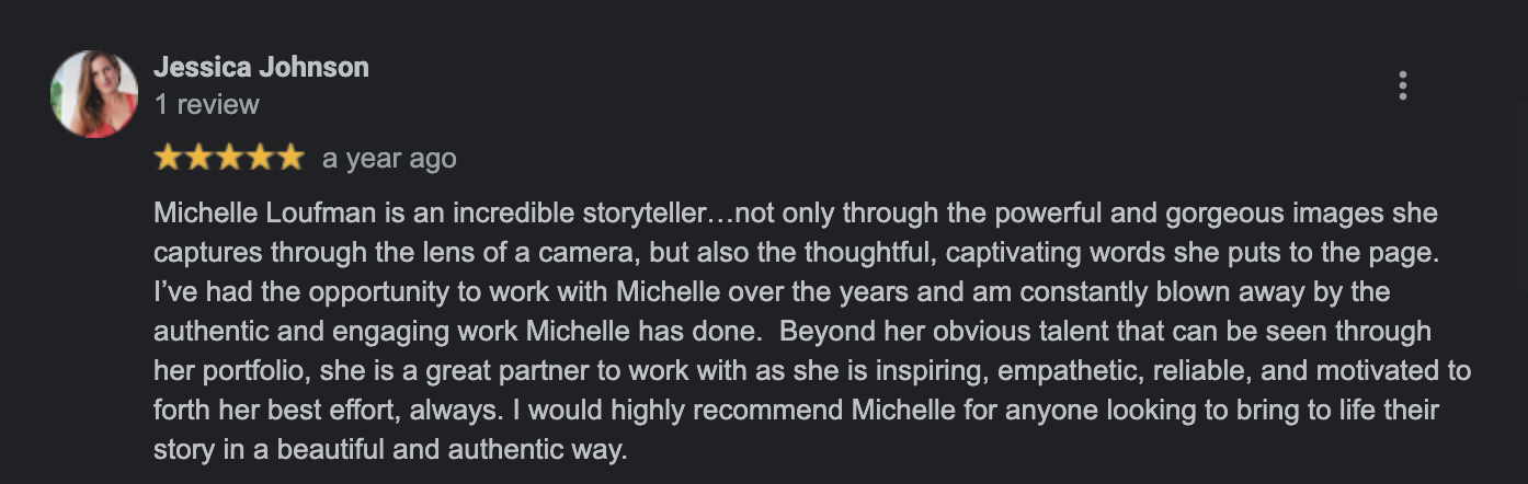 Happy headshot client