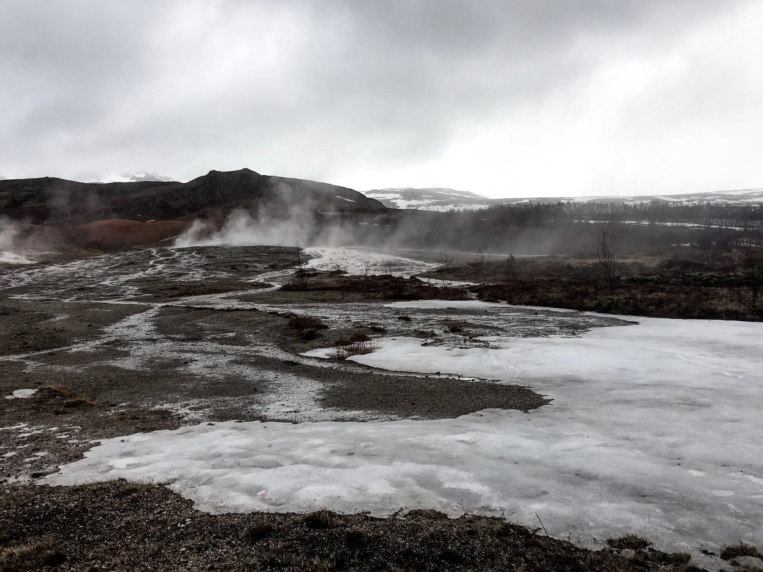 The earth steams with geothermal activity in Iceland in these travel photos