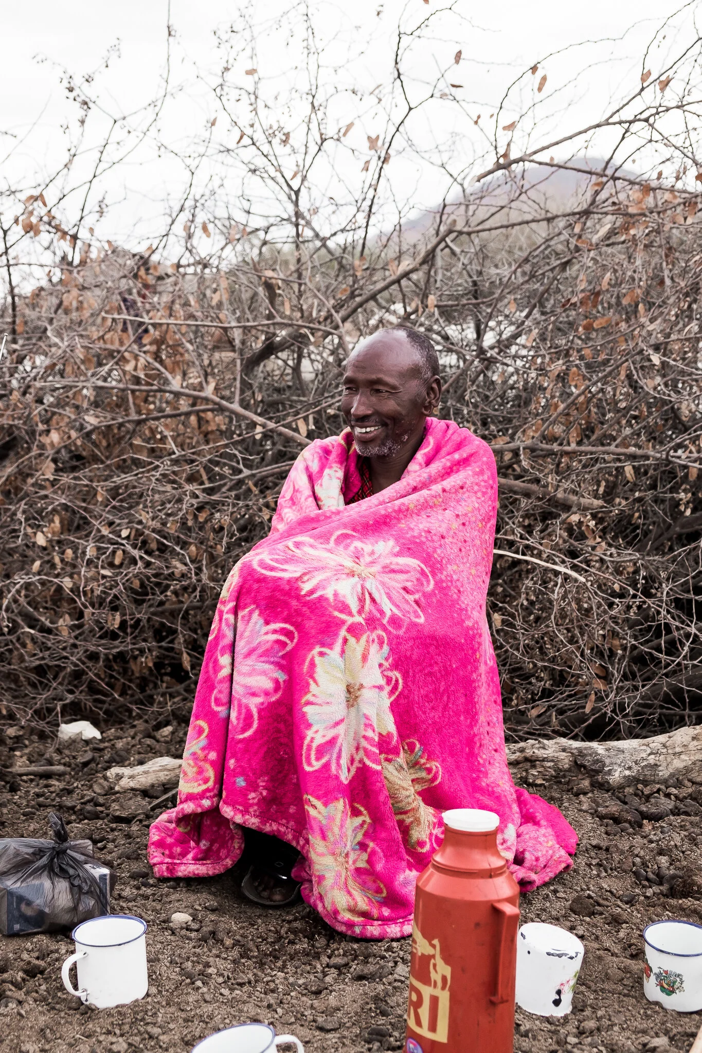 The dichotomy of a tribe: a Maasai man with multiple wives and no electricity listens to the radio