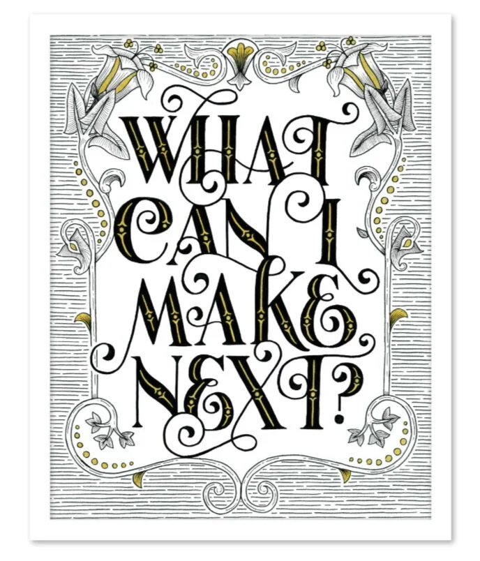 Handmade lettering artwork by Lisa Quine (lisaquine.com).