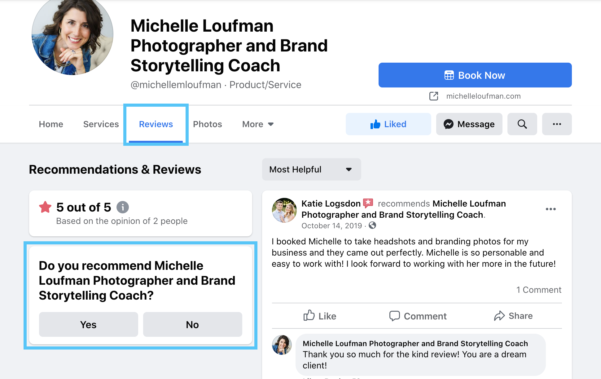 How to Leave a Facebook Review for a business