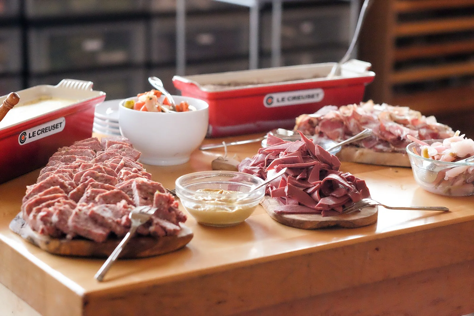 Charcuterie board with organic meats from Adam Lambert of Ohio City Provisions