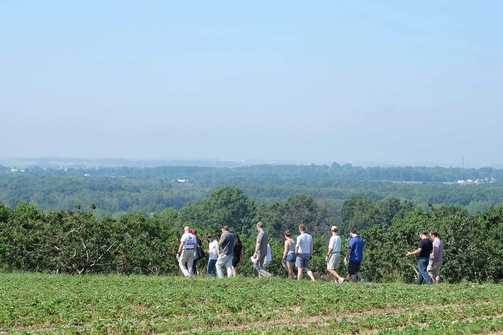 Walking through a farm near Ohio's Cuyahoga Valley National Park