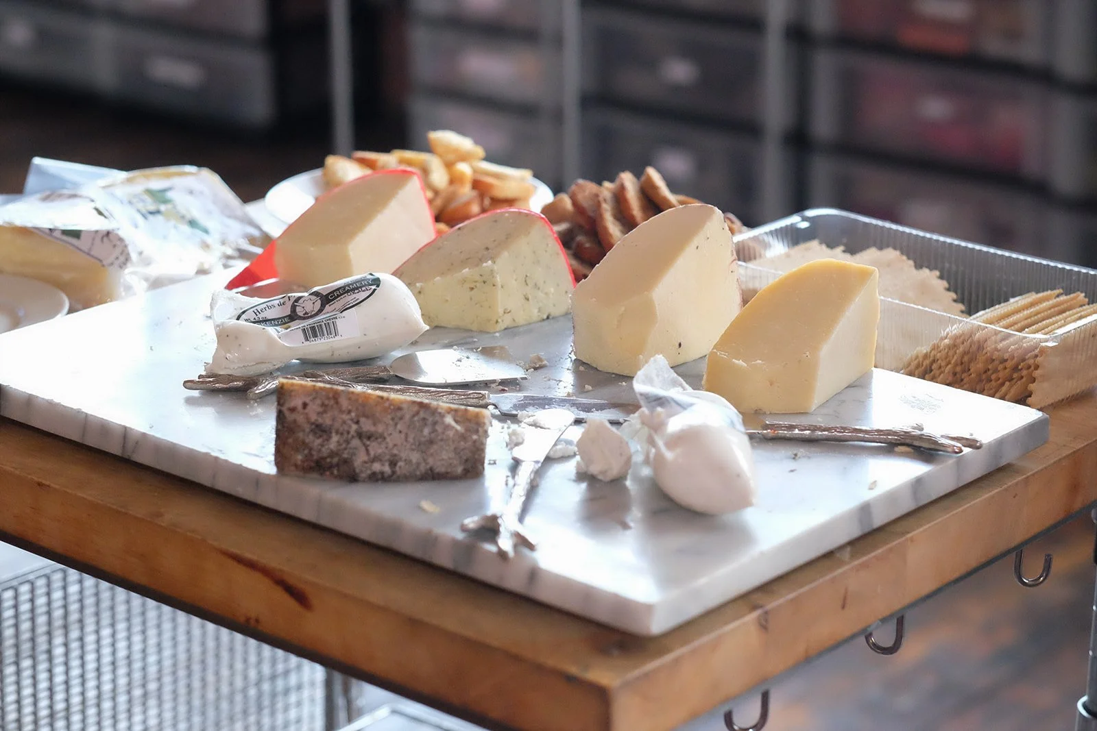 Making your charcuterie board begins by sourcing the best local meats and cheeses