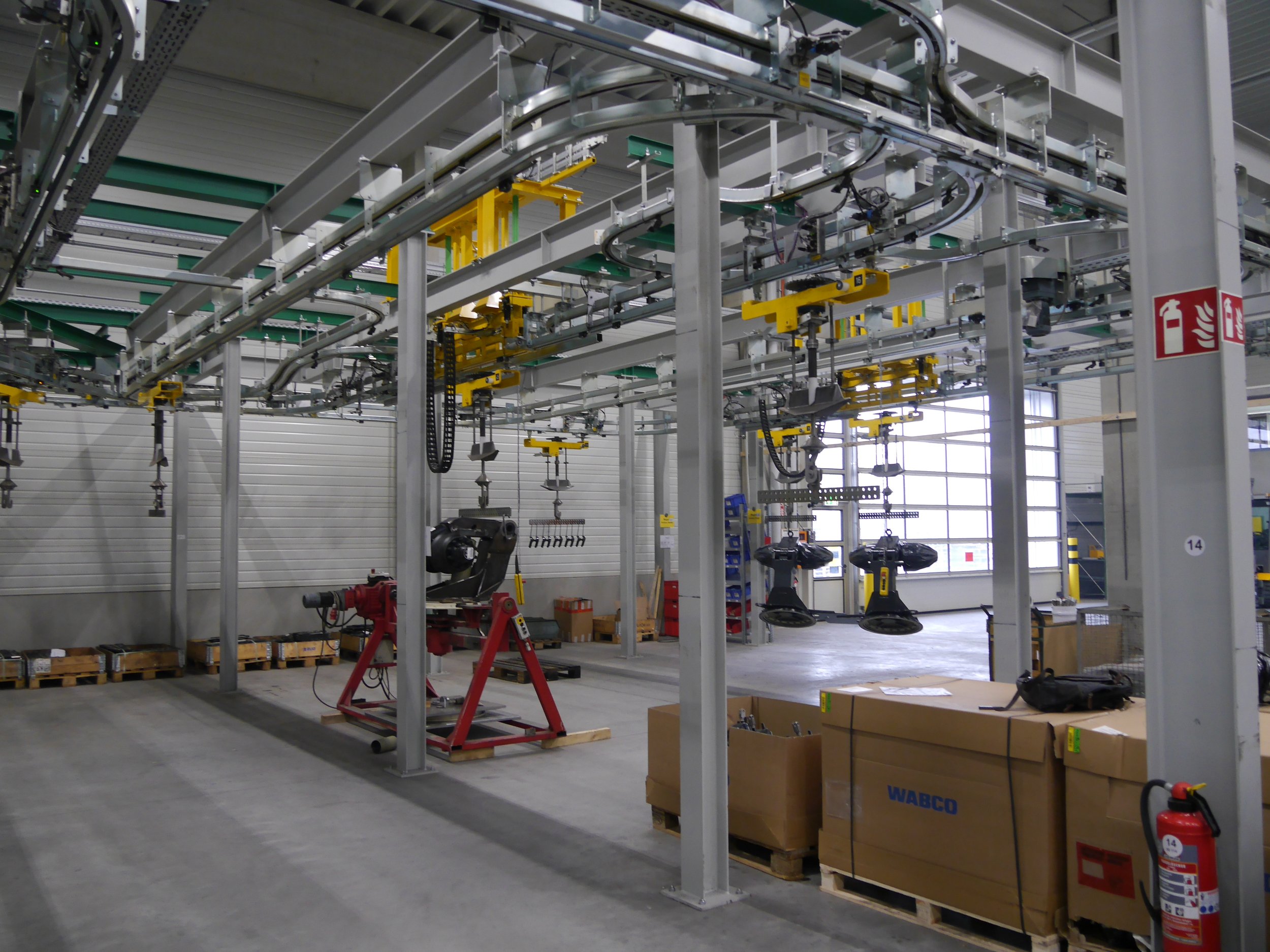 Power & Free PF70 Hubsenkstation