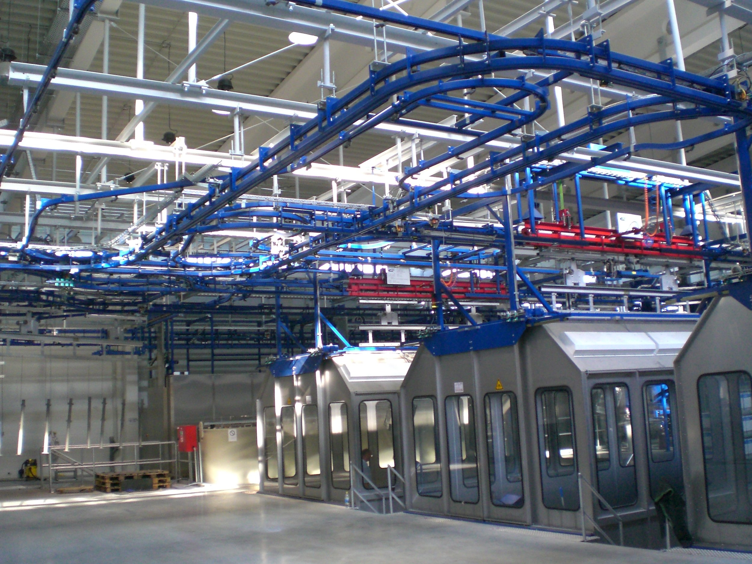 Power & Free PF70 Pulverkabinen