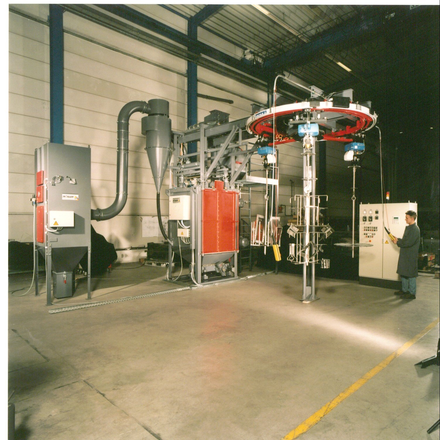 Rundtackt H100 Strahlkabine