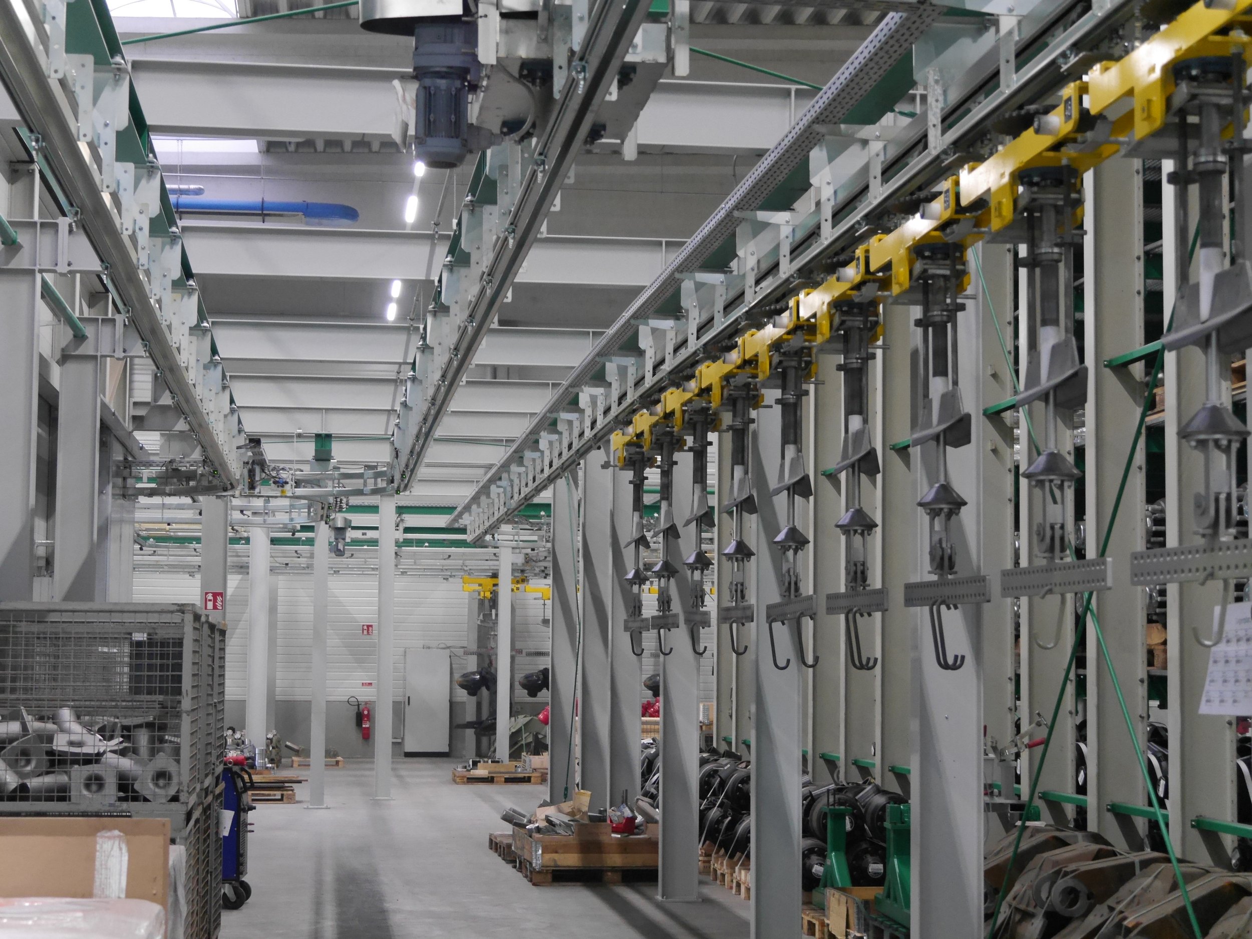 Power & Free PF70 Leergehänge Speicher