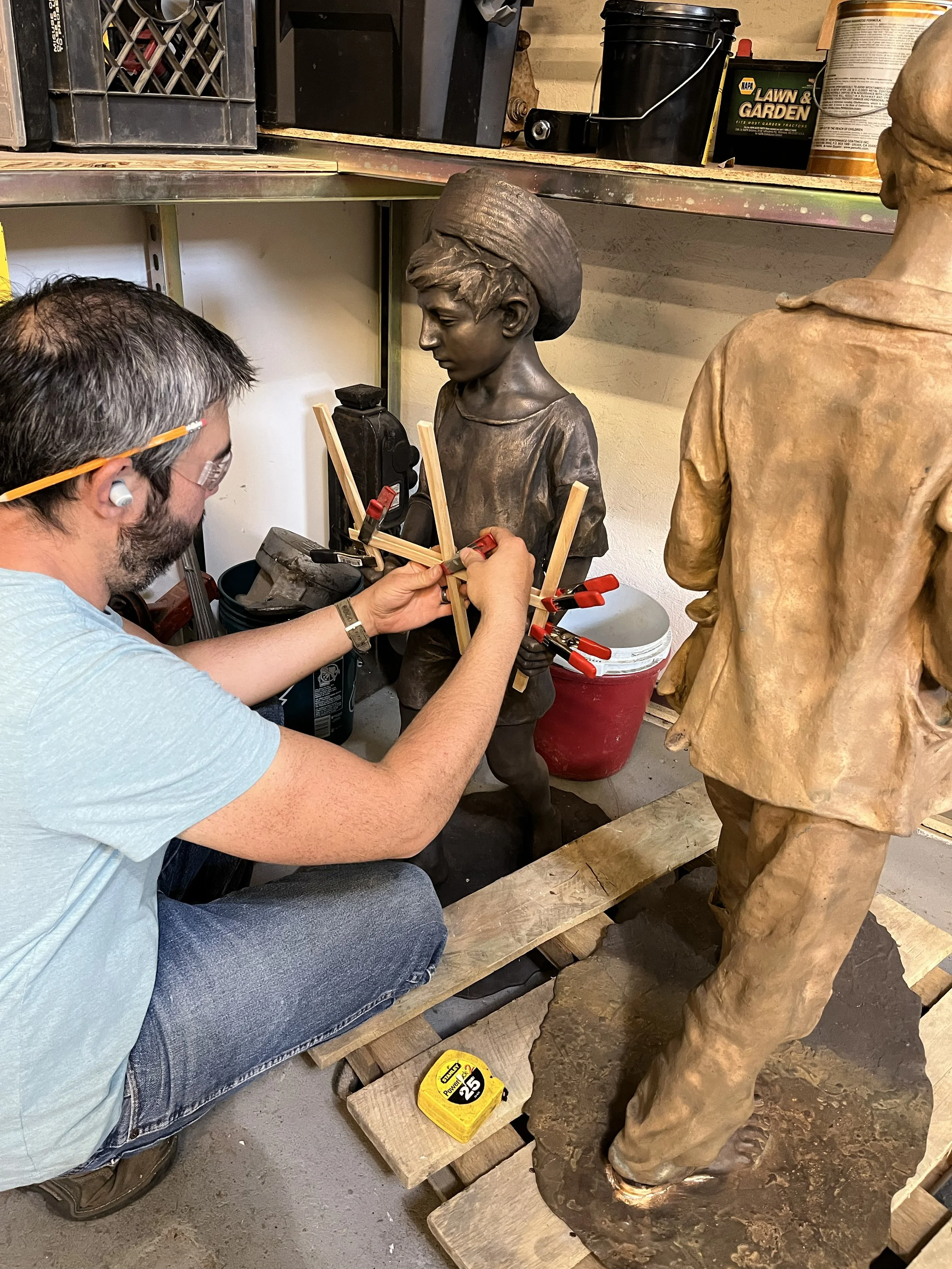 Conservation of a small object bronze sculpture