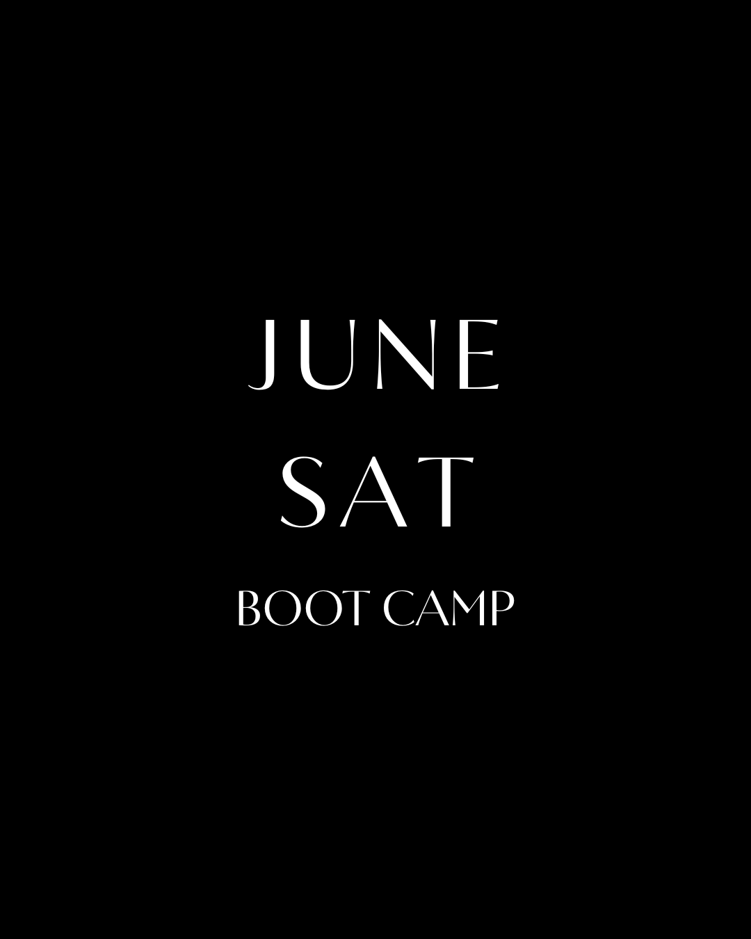 June SAT Boot Camp