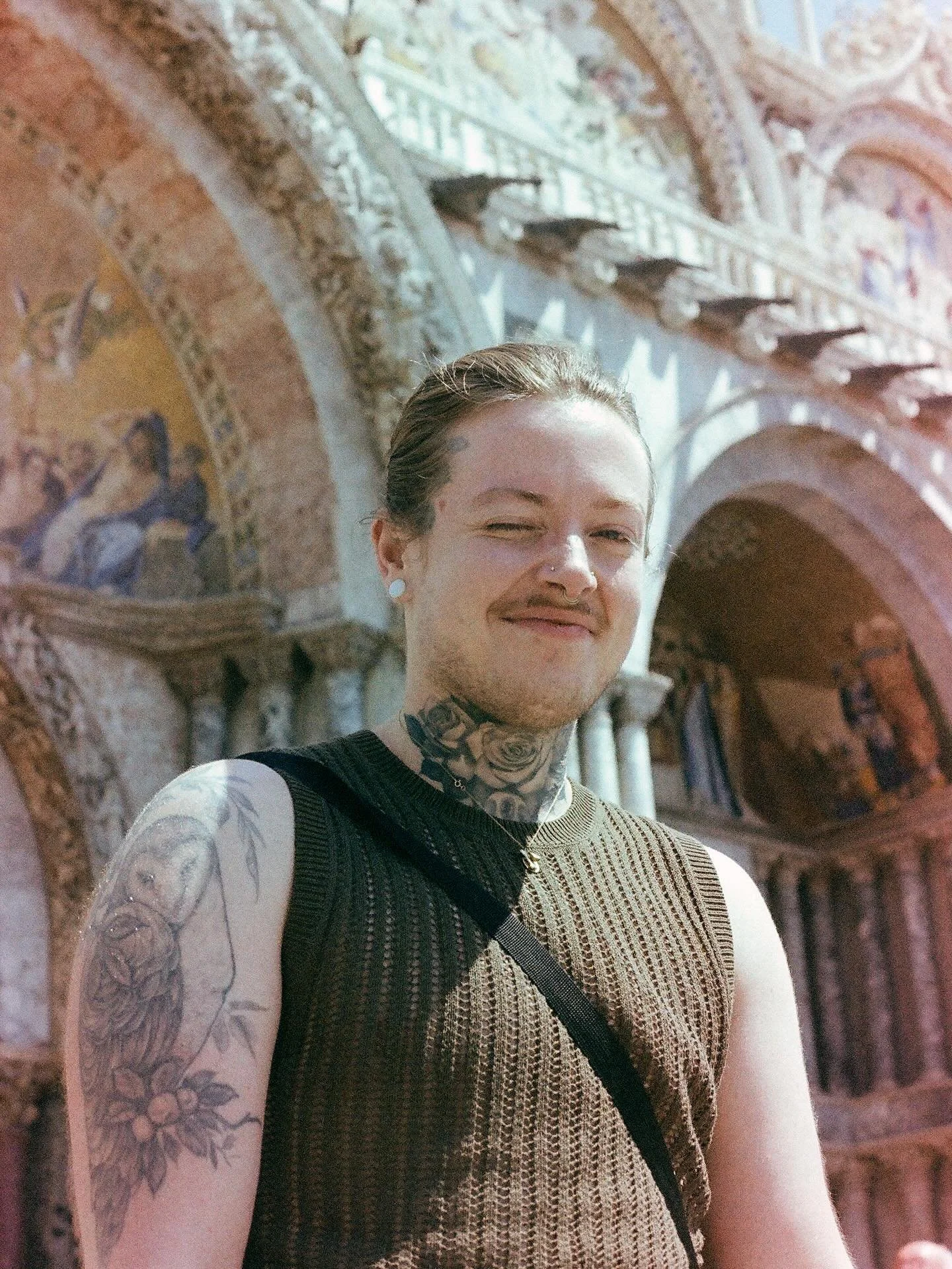 belated part I post of our italian summer trip feat. my forever muse @lennonsweets. ((see 5th slide for me ambiened off my rocker))