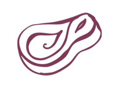 Illustration eines rohen Stücks Muskelfleisch