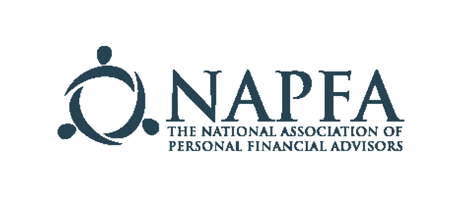 Logo of NAPFA, the National Association of Personal Financial Advisors, featuring a stylized icon and text.