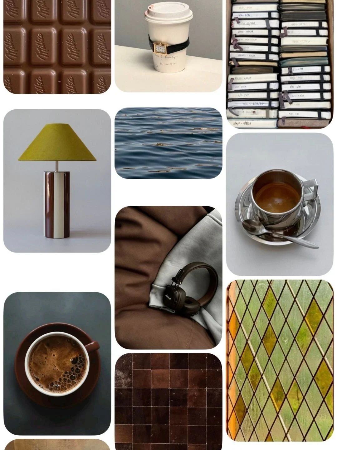 Brand Stock Pinterest Moodboard for Earnest Studios, Calgary Marketing and Brand Strategy Studio.