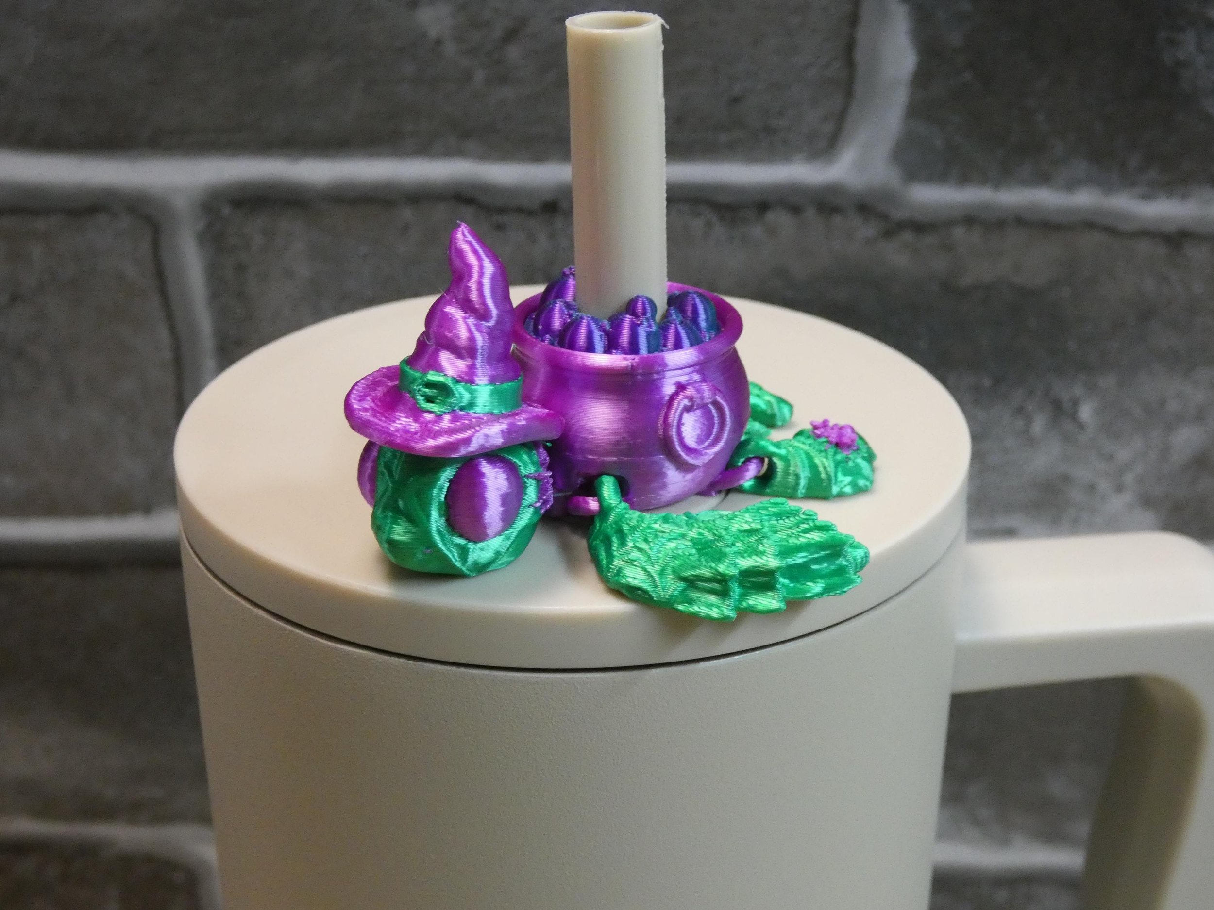 Halloween Turtle Straw Topper