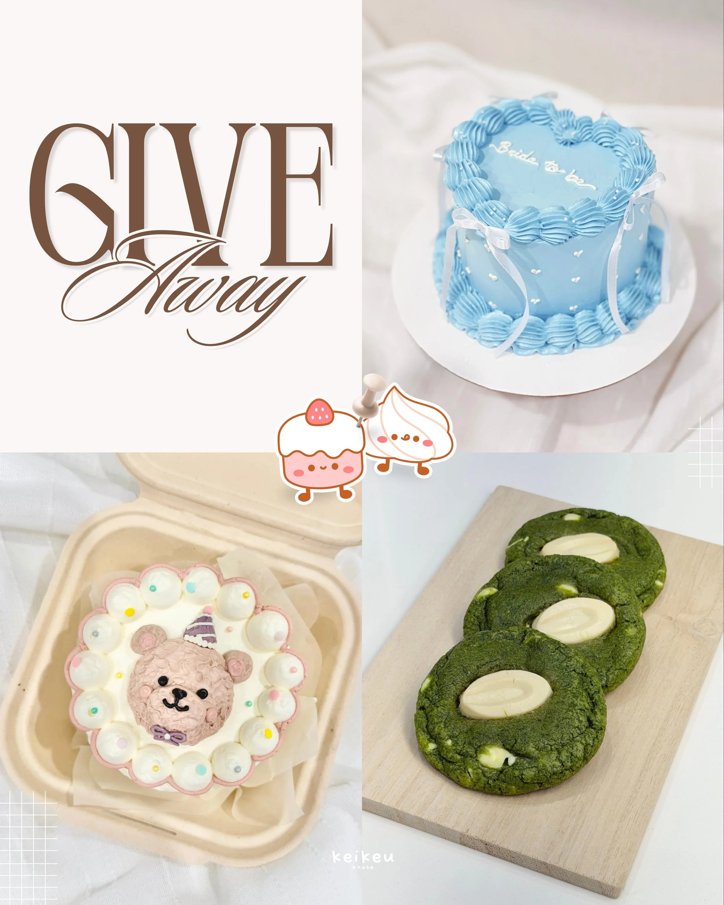 ♡⠀⠀⠀⠀⠀⠀⠀⠀⠀⠀⠀⠀⠀⠀⠀⠀⠀⠀⠀⠀
𝗞𝗘𝗜𝗞𝗘𝗨 𝗚𝗜𝗩𝗘𝗔𝗪𝗔𝗬 🍰&hearts;︎
We need your help! 💕 We&rsquo;re looking to create more goodies for our portfolio, so we thought&mdash;why not share the love and give some away to our friends here too! 🥰
It&rsquo;s a