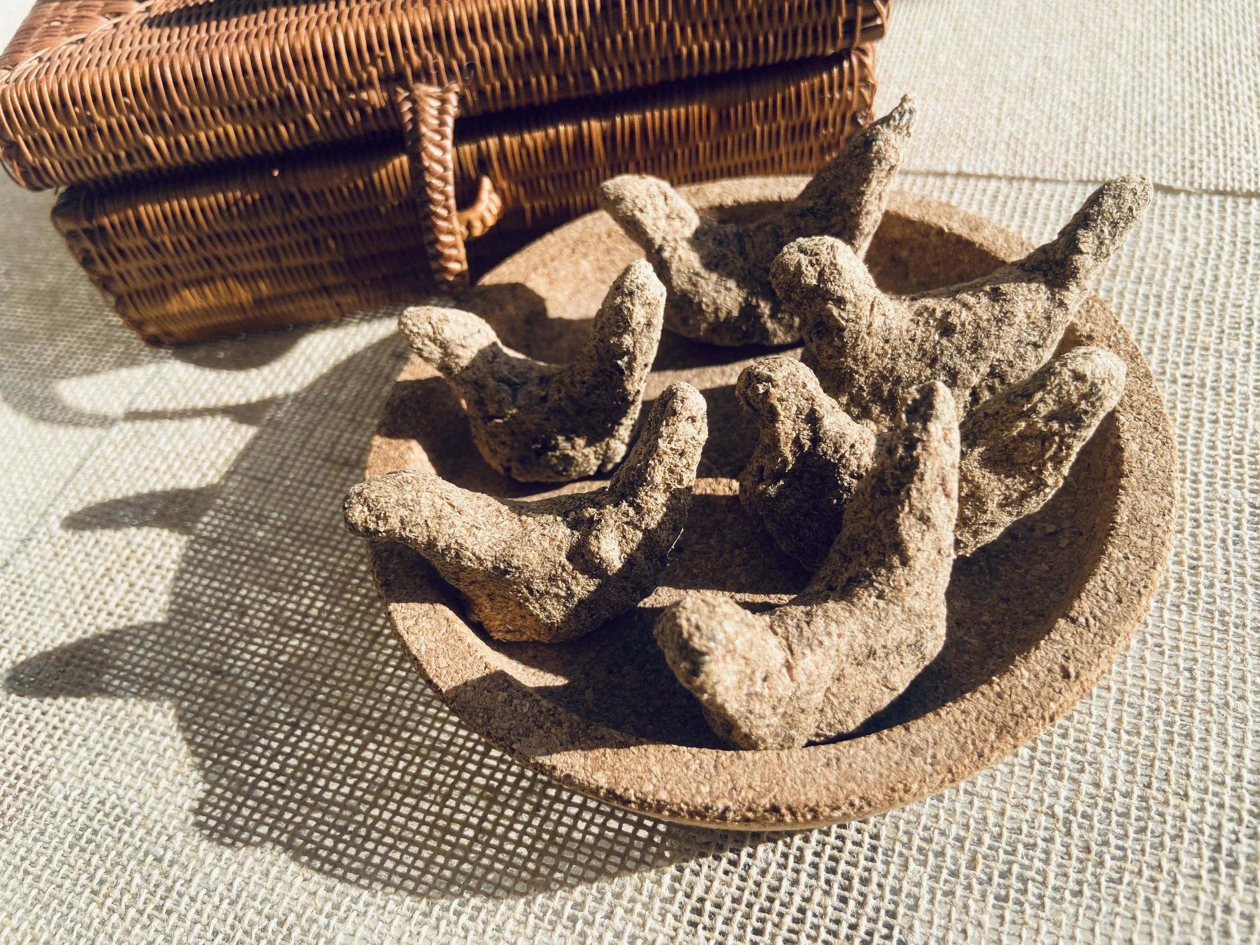 These Cyprus Birds you can burn, they are based on sandalwood