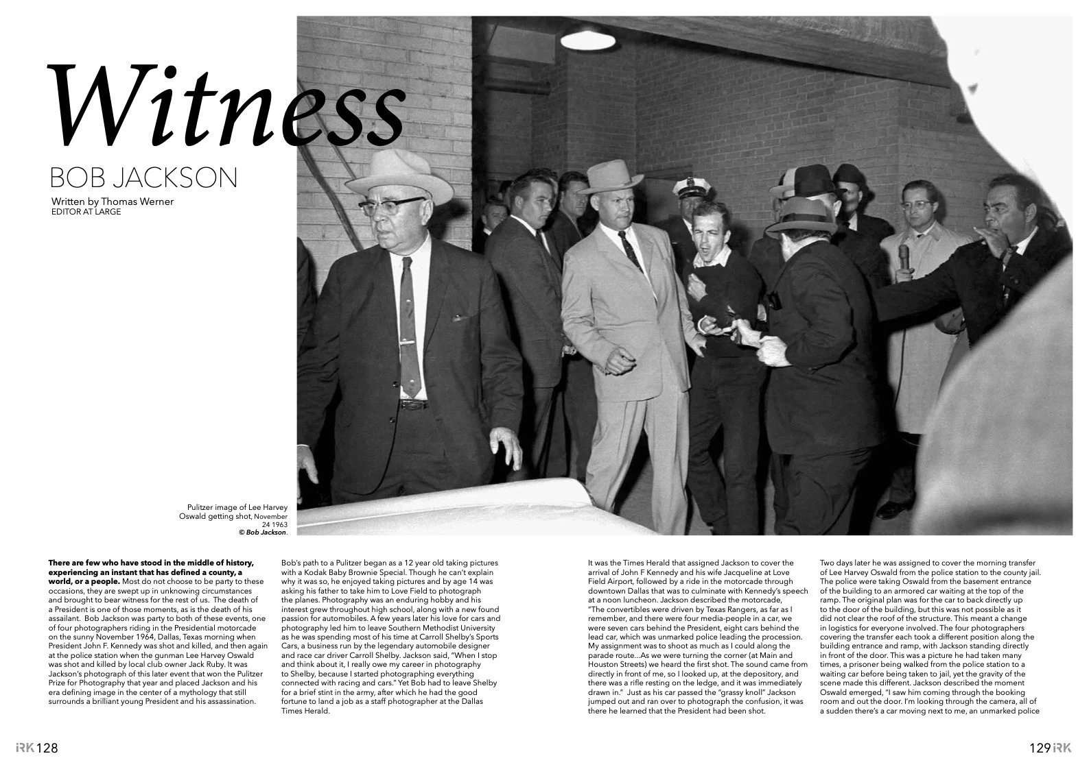 IRK Magazine, Witness Bob Jackson.