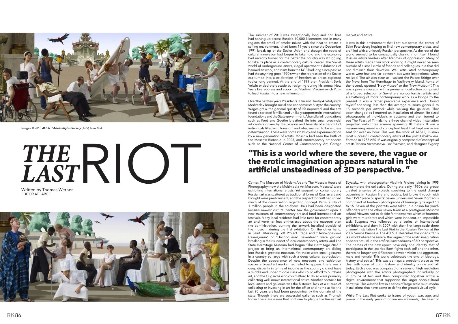 IRK Magazine, The Last Riot.