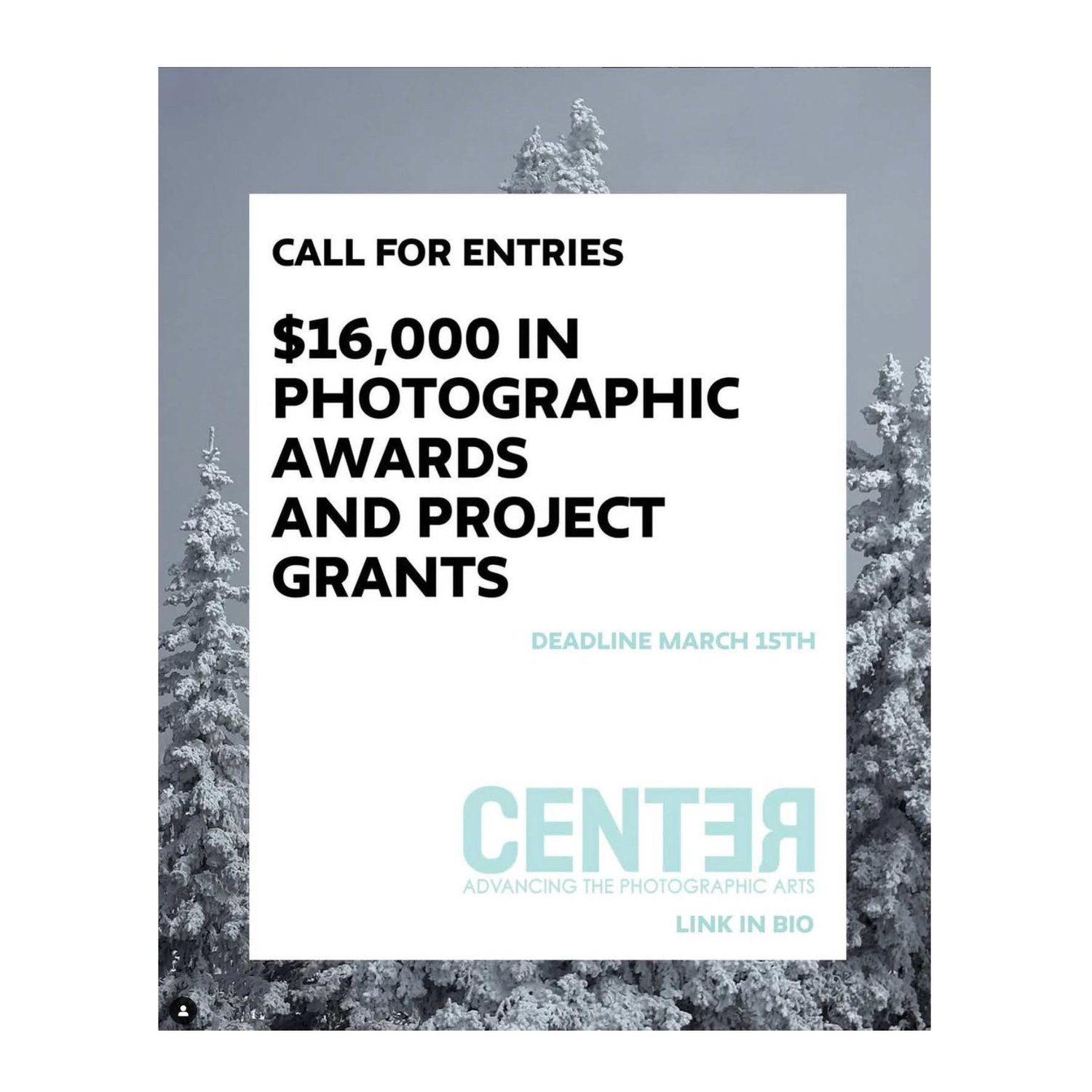 $16,000 in photographic awards &amp; project grants from center santa fe 