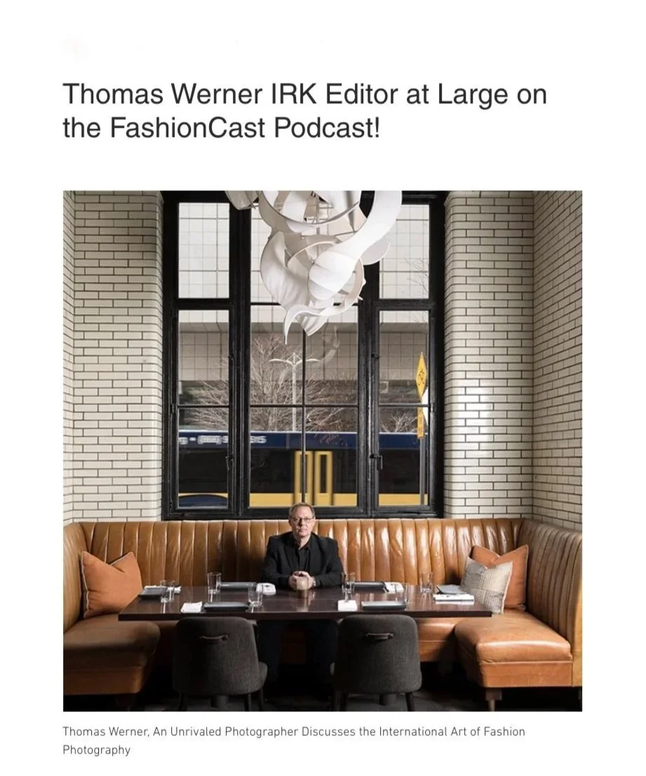 Thomas Werner speaking on Fashioncast Podcast.