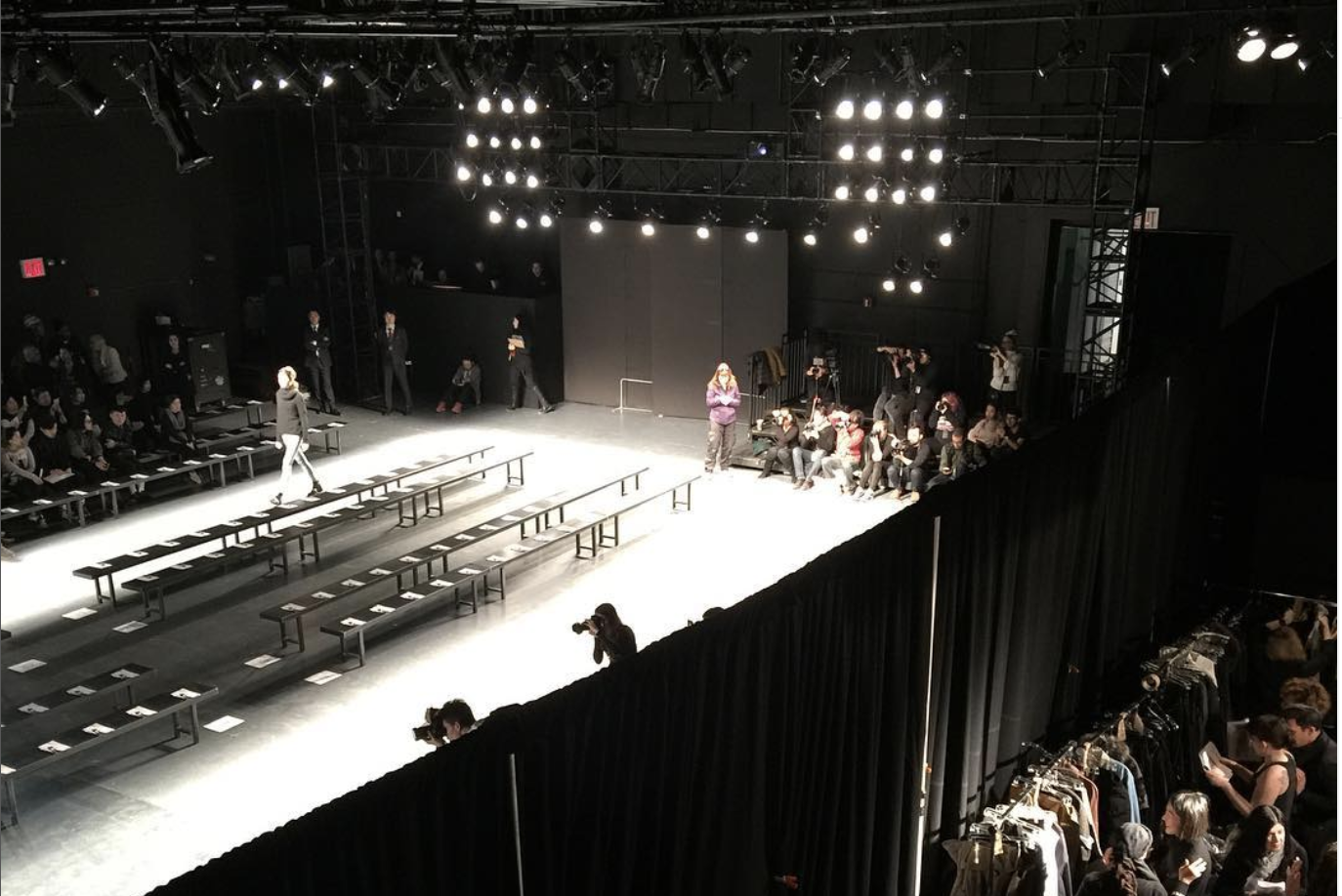 Photo of a fashion show.