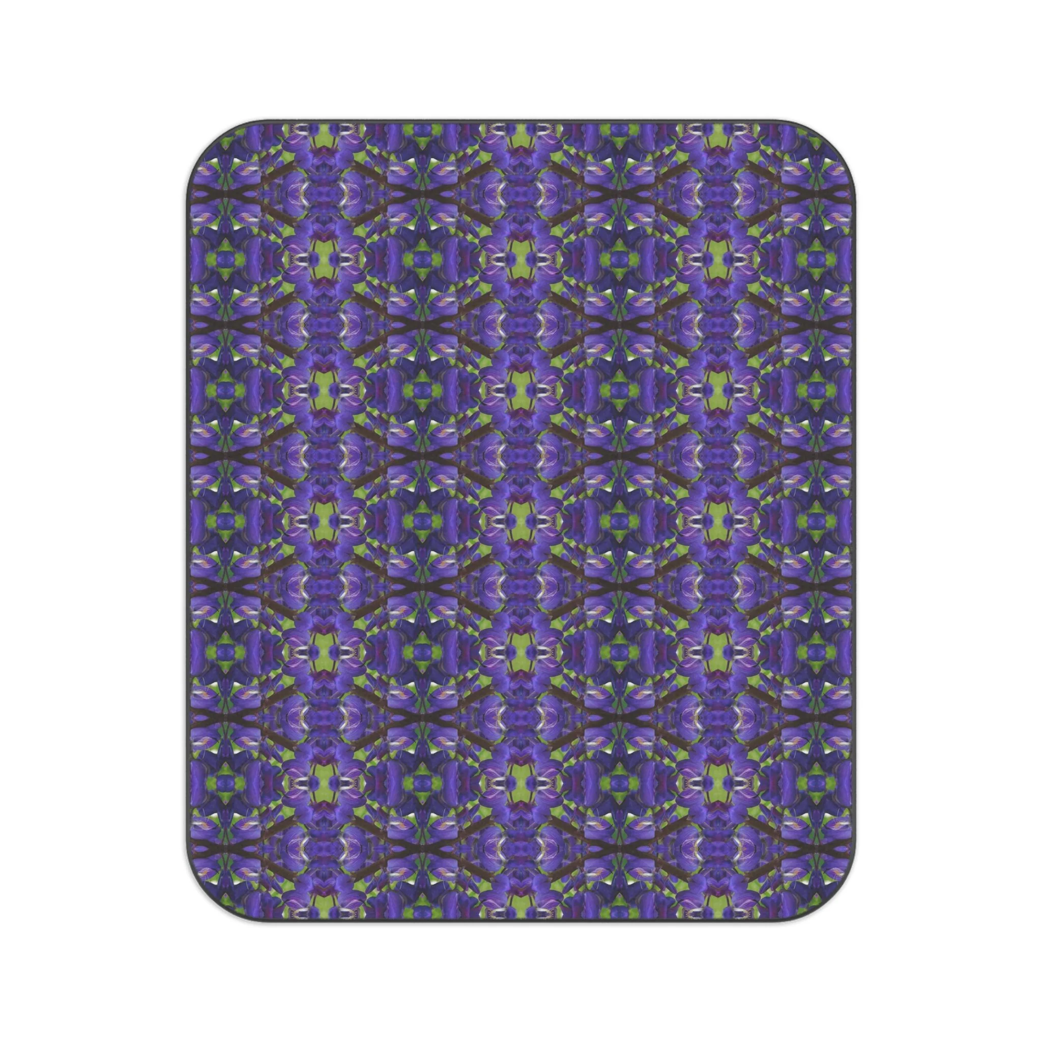 Symmagery Purple Lupine Picnic Blanket