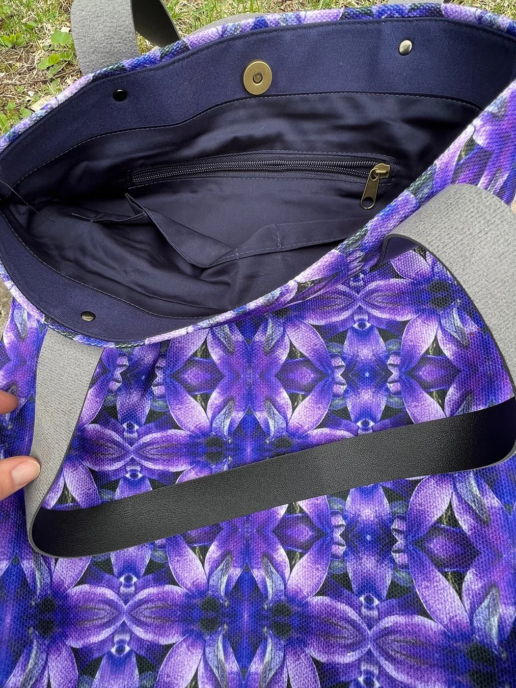 Symmagery Purple Hyacinth Urban Tote Bag
