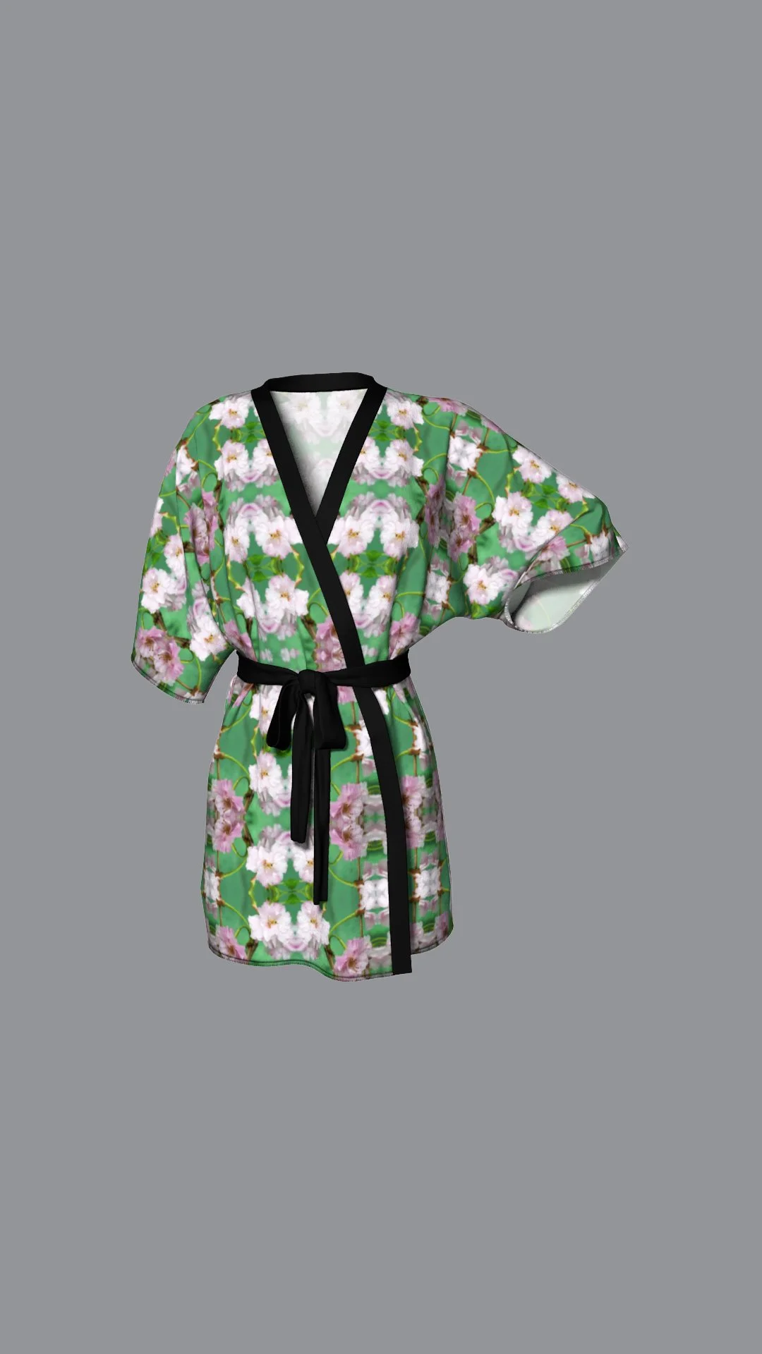 Symmagery Weeping Cherry Blossom Kimono Robe