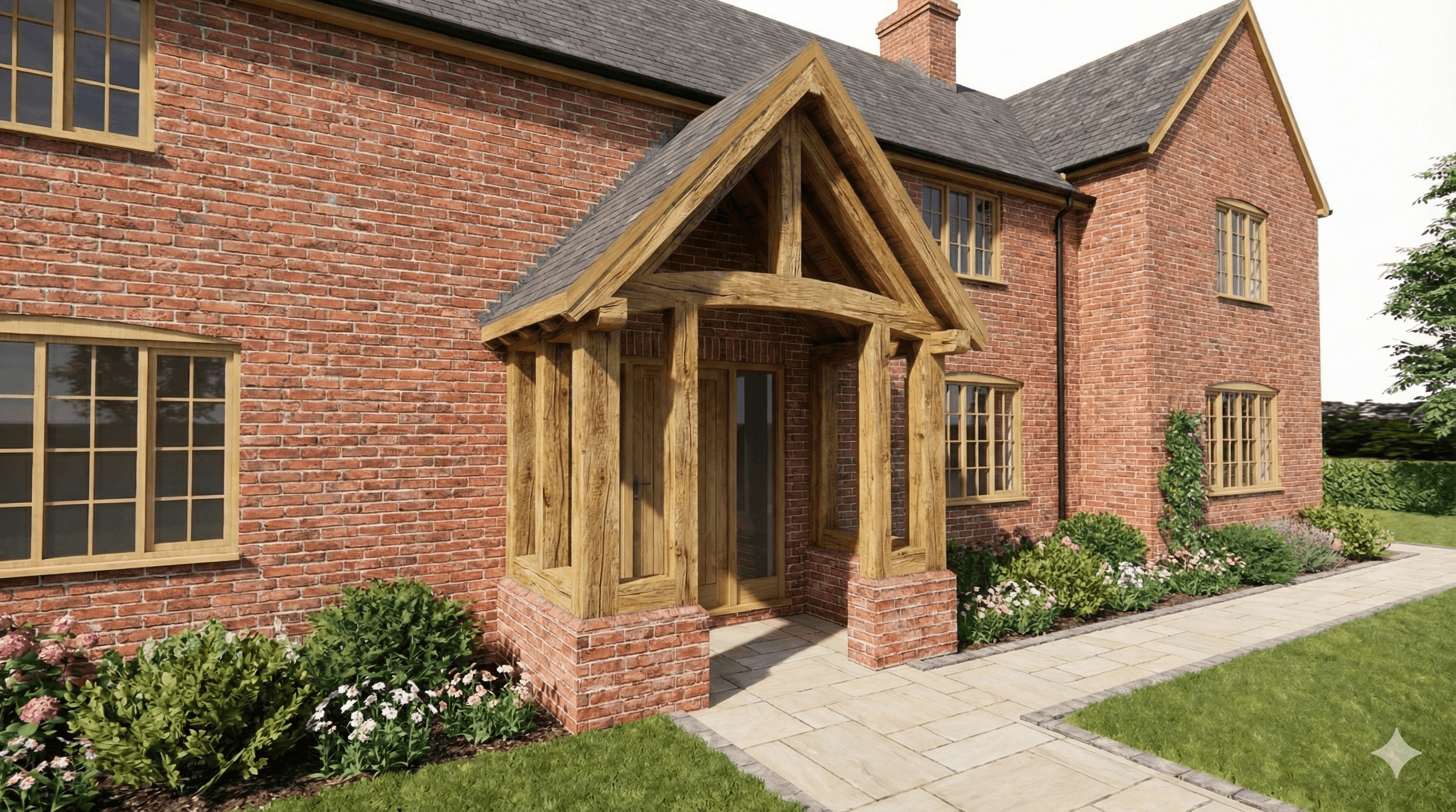 Oak Porches | Bespoke Oak-Framed Porch Designs — James Alexander Oak ...