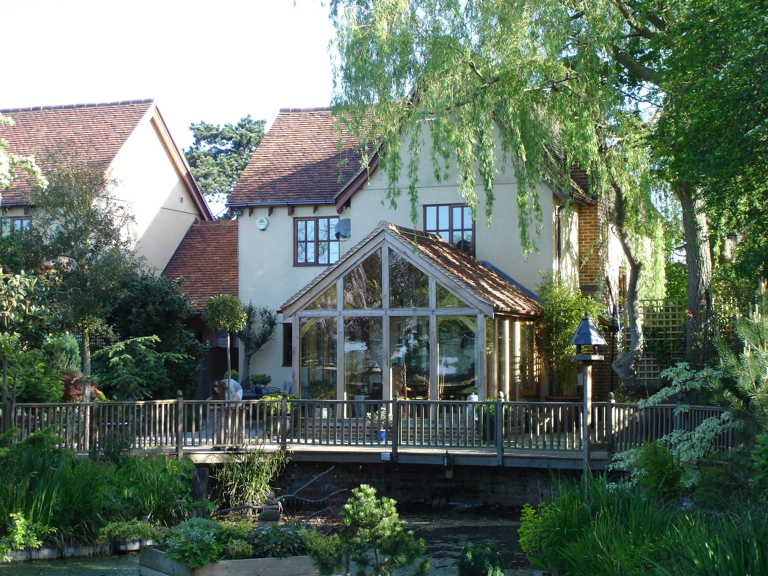 A bespoke oak garden room extension providing year-round living space in a Devon home
