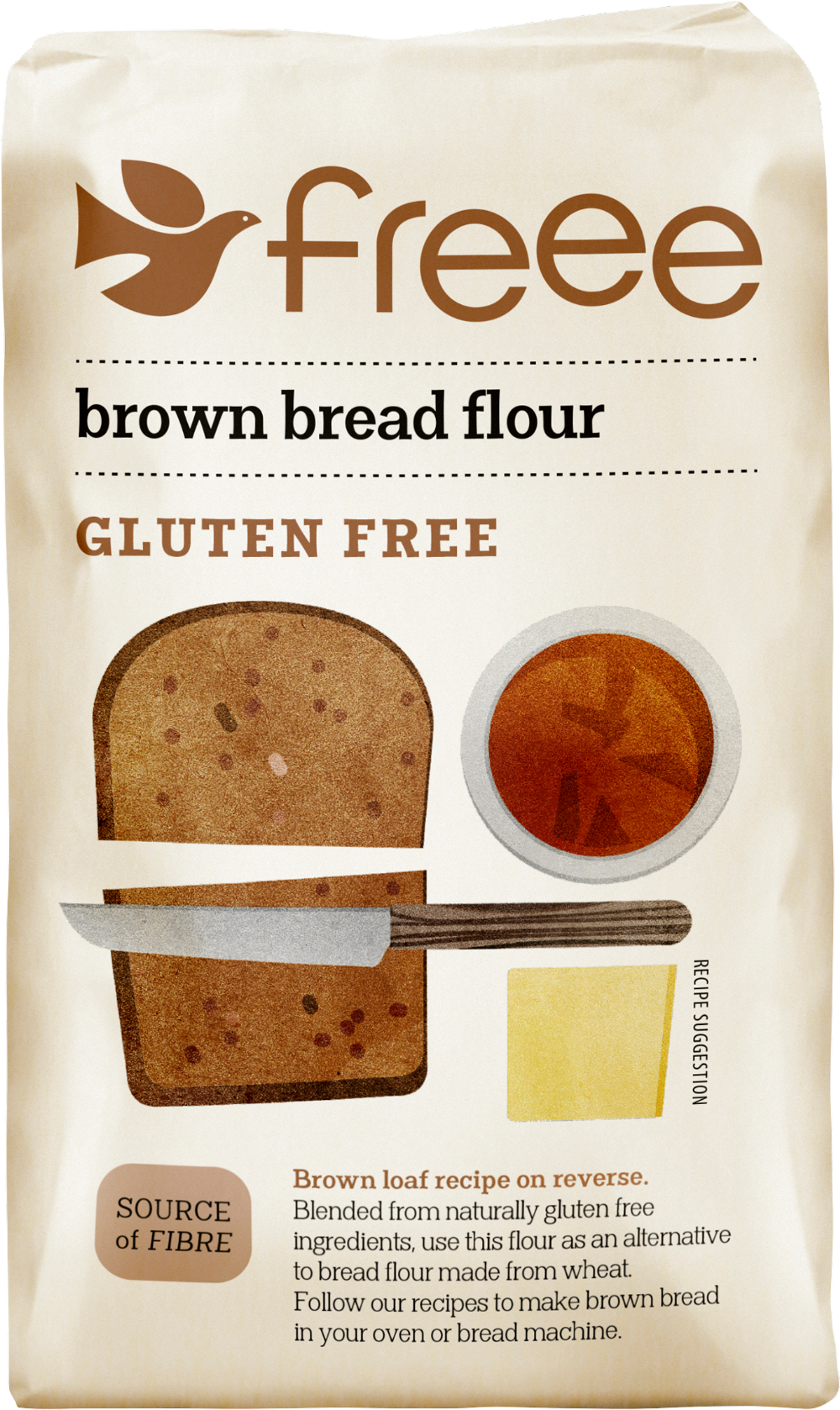 Doves Farm Freee Brown Bread Flour 1kg