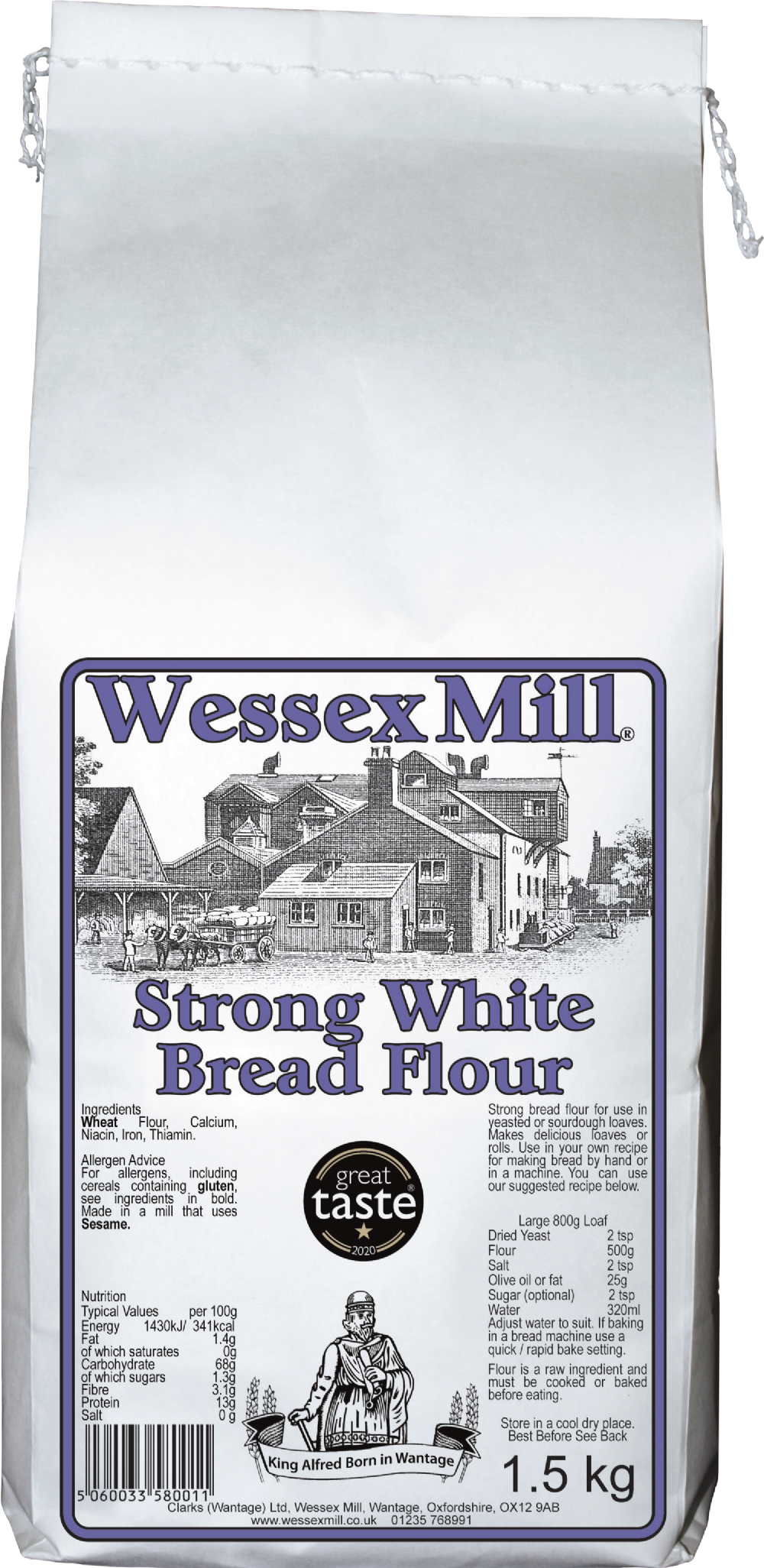 Wessex Mill Strong  White Bread Flour 1.5kg