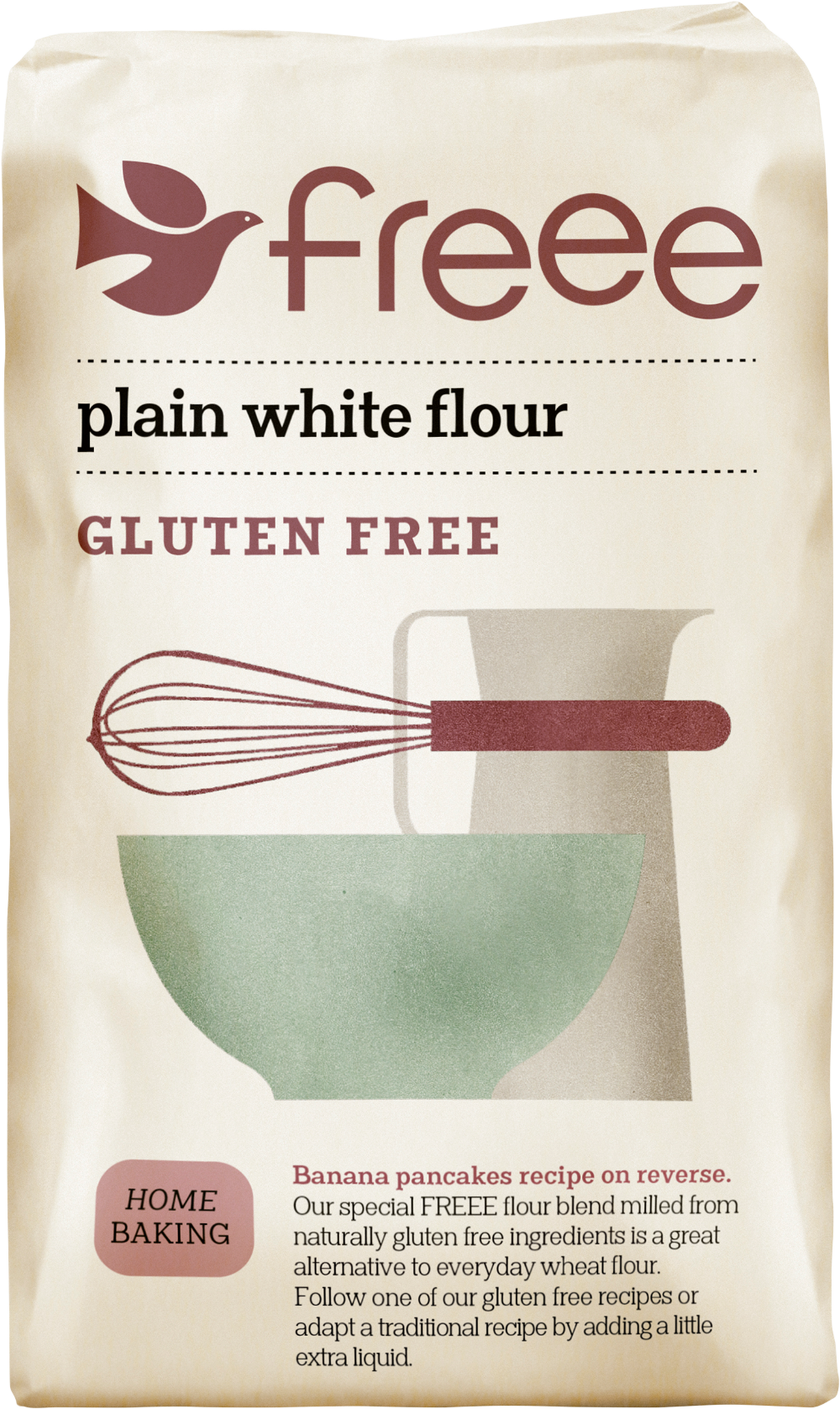 Doves Farm Freee Plain White Flour 1kg