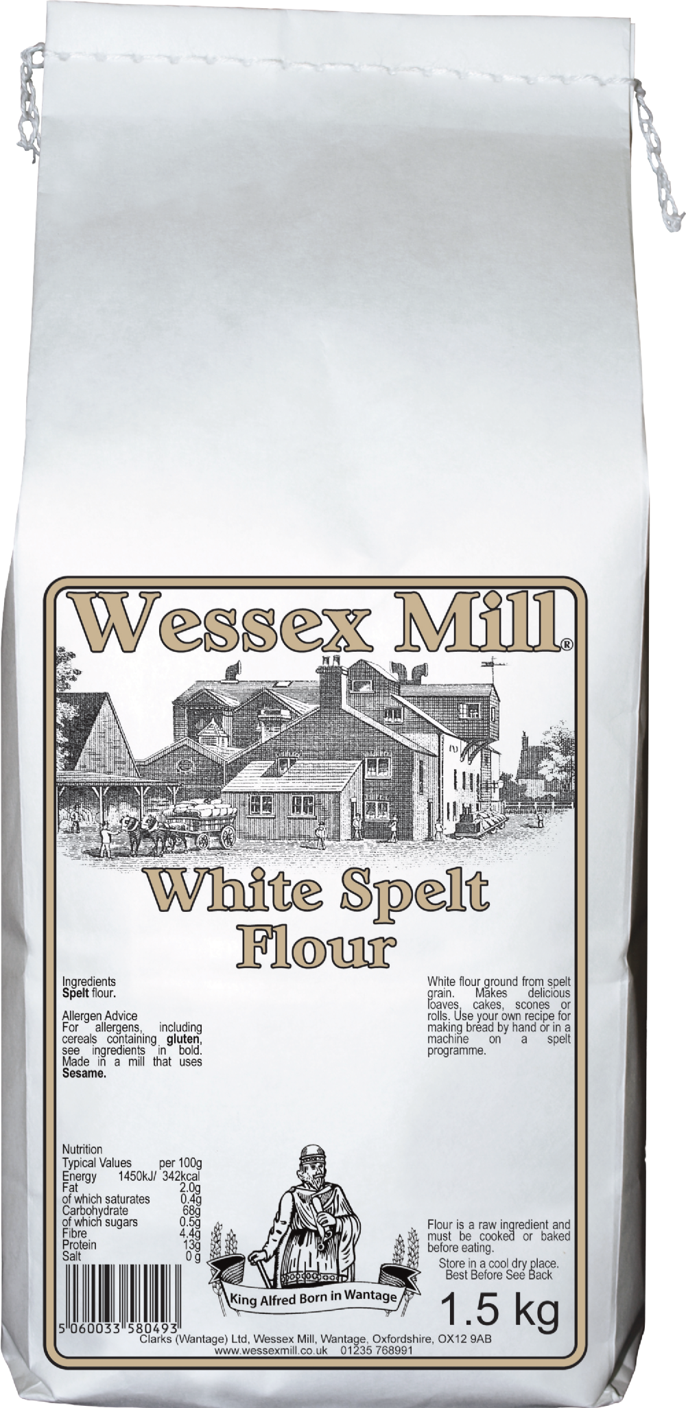 Wessex Mill White Spelt Flour 1.5kg