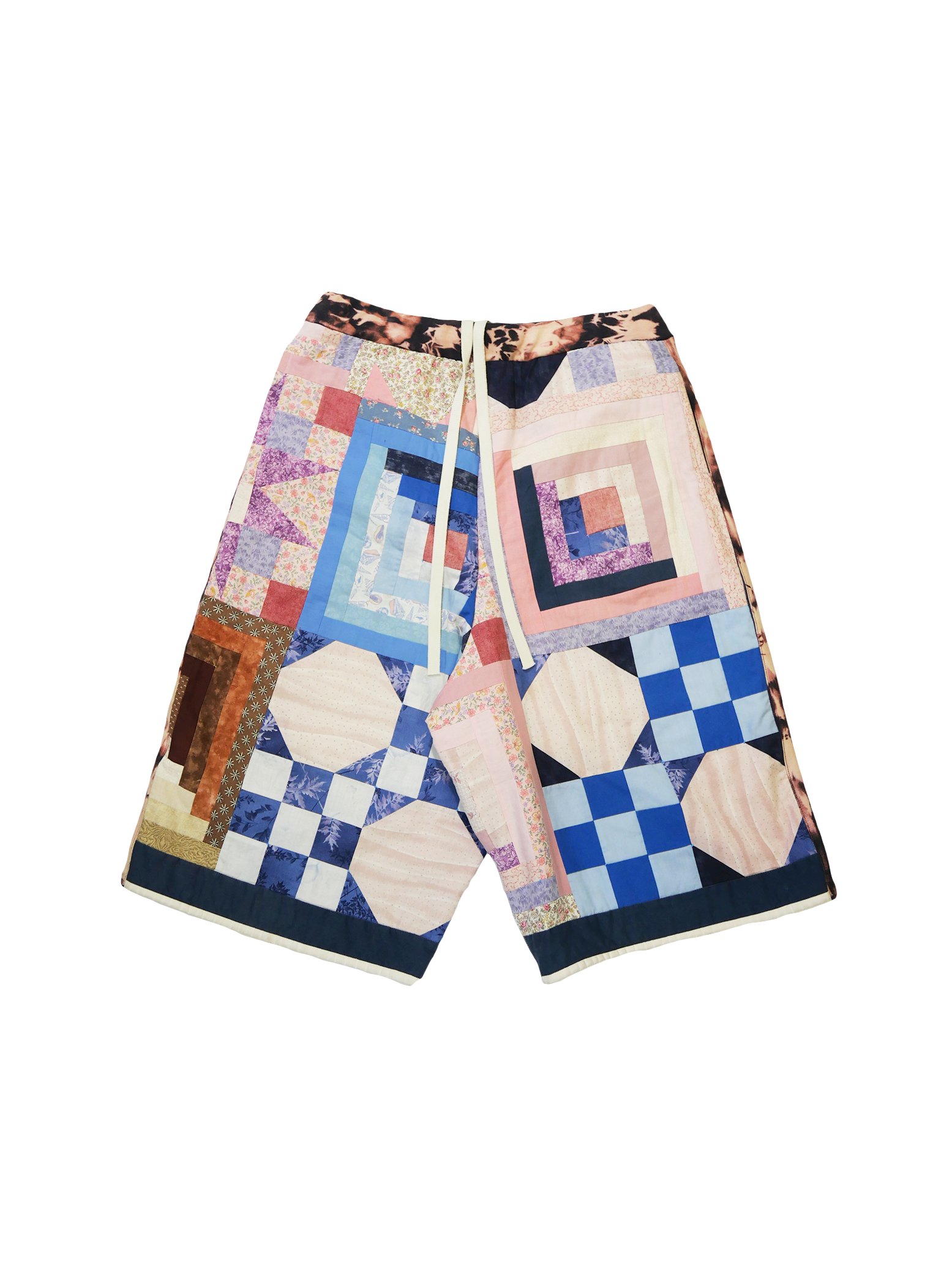 Patchwork Denim Shorts (1 of 1)