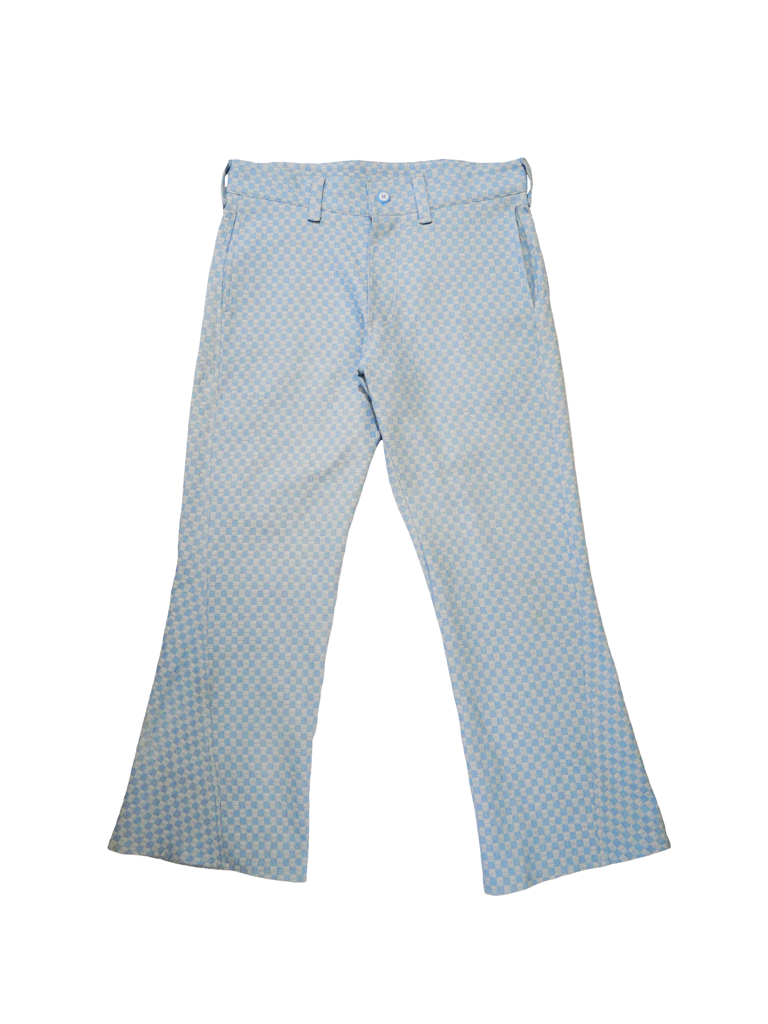 Checkered Flared Denim (Made To Order)